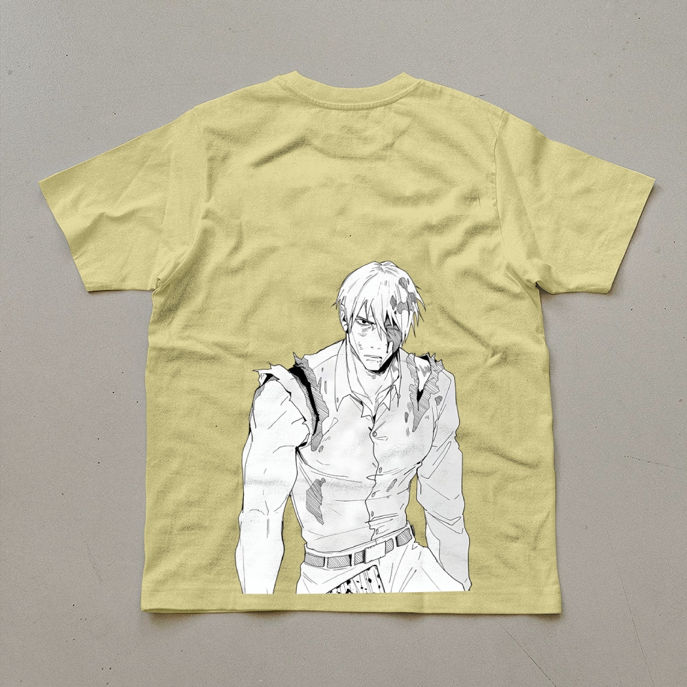 Unisex Oversized Anime Print T-Shirt-AnimeClothe