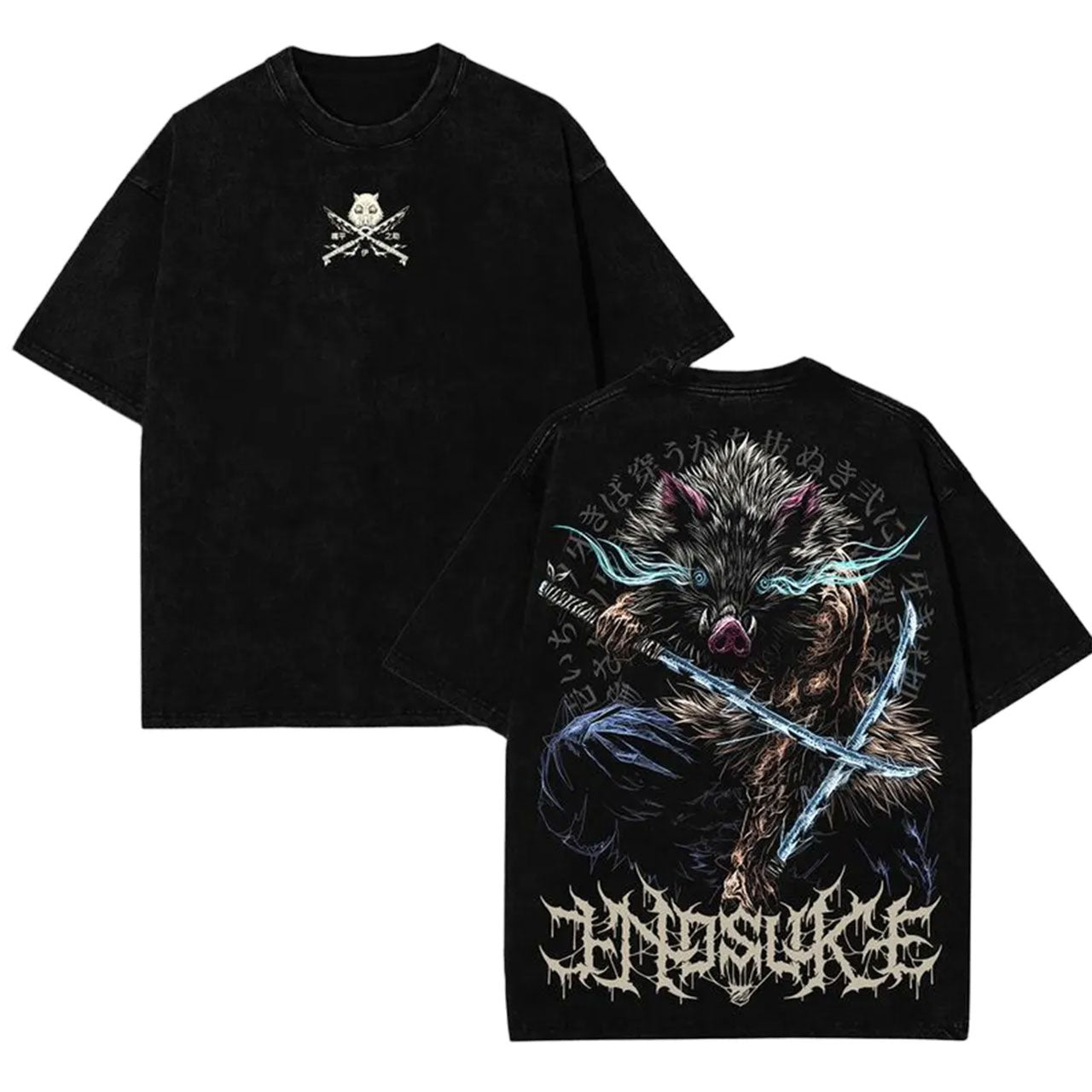 DEMON SLAYER UNISEX OVERSIZE ANIME TEE-[DS]