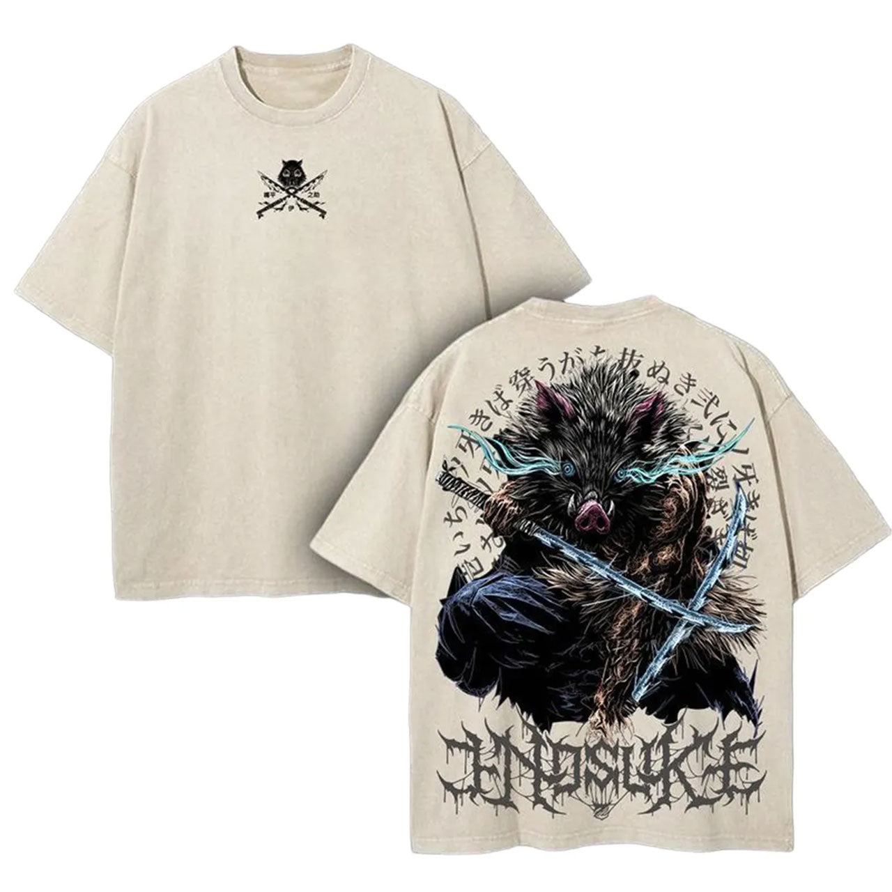 DEMON SLAYER UNISEX OVERSIZE ANIME TEE-[DS]