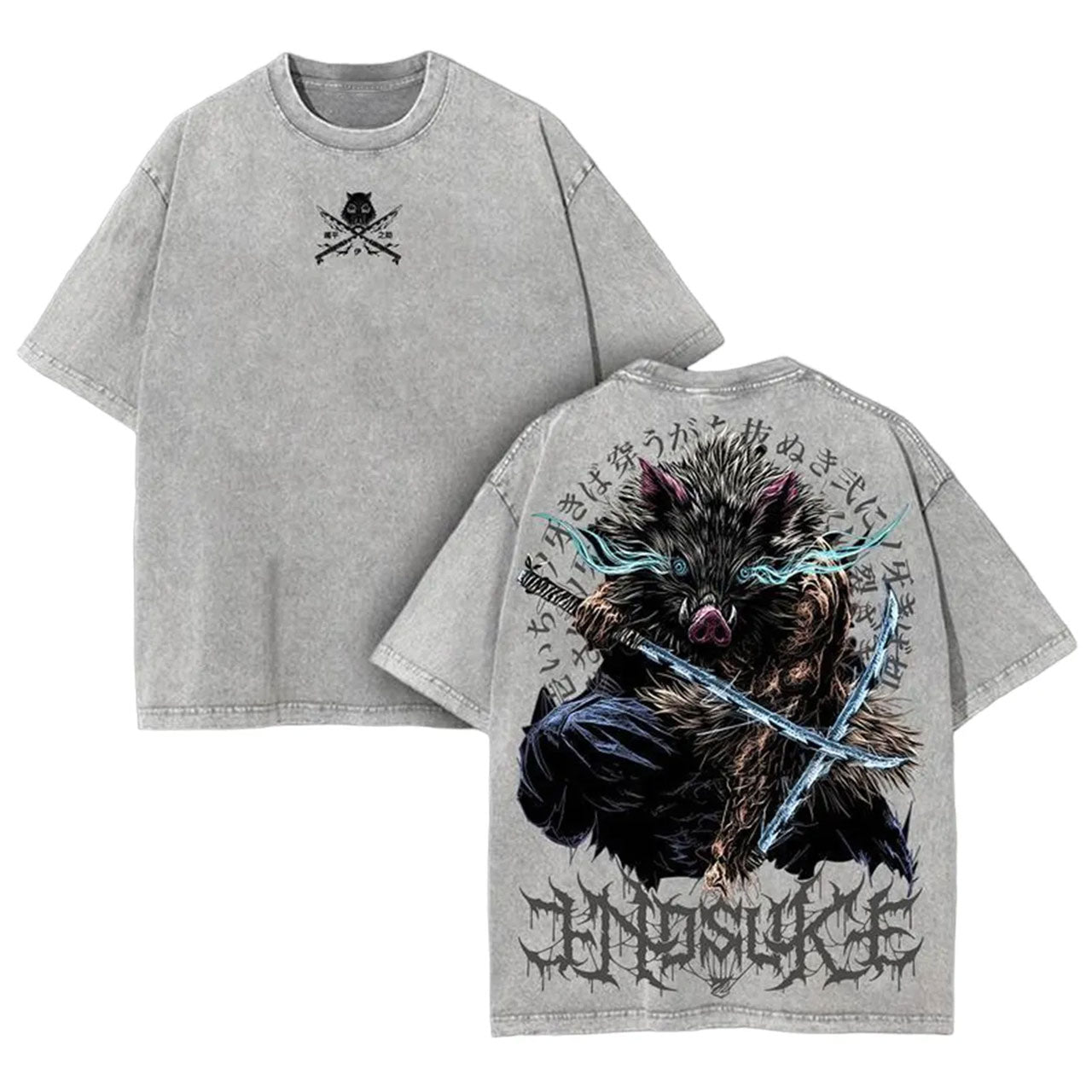 DEMON SLAYER UNISEX OVERSIZE ANIME TEE-[DS]