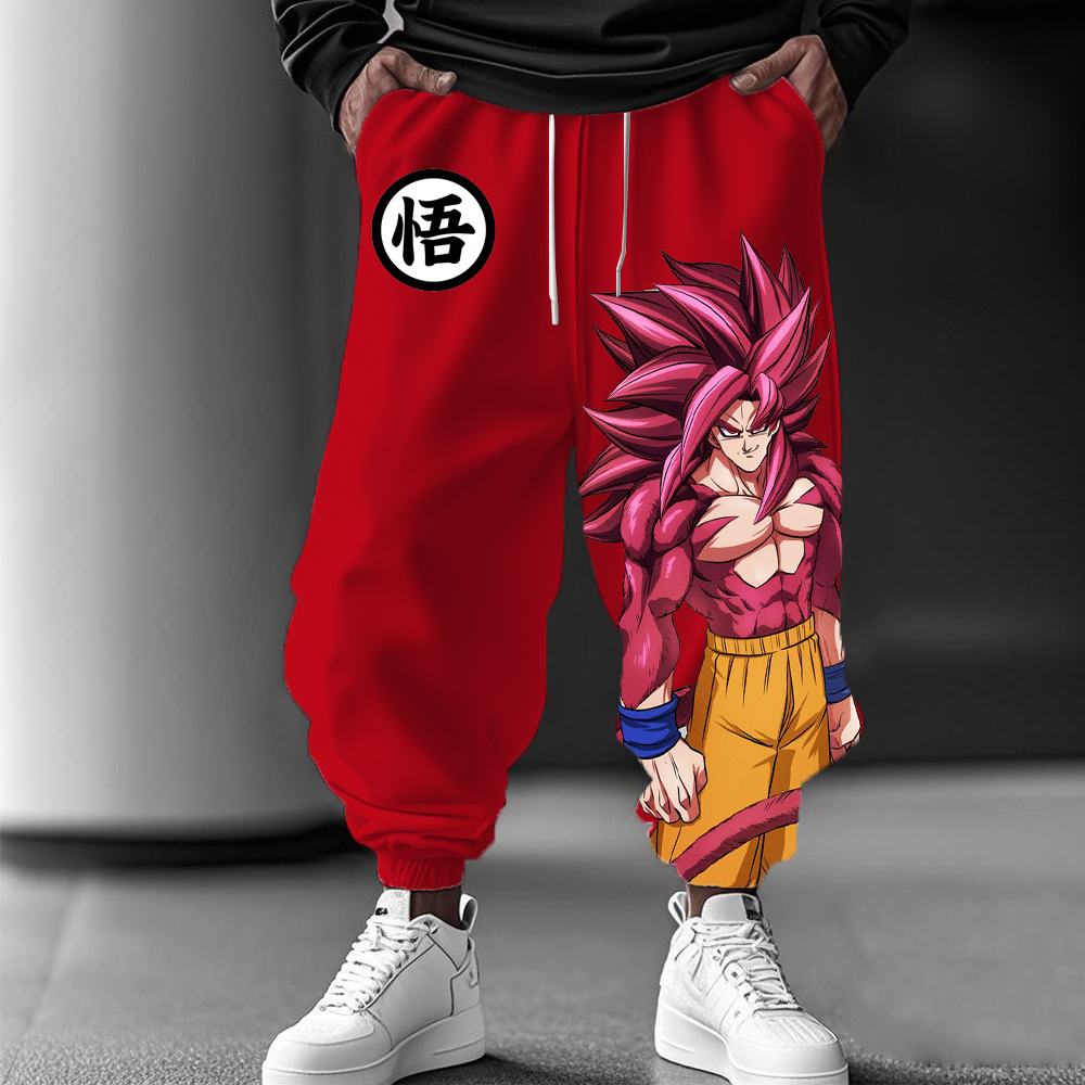 Unisex Anime Graphic Streetwear Vintage Pants-AnimeClothe