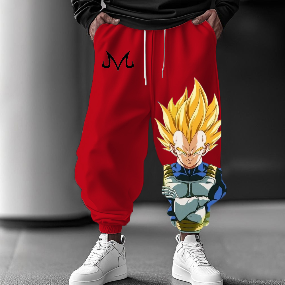 Unisex Anime Graphic Streetwear Vintage Pants-AnimeClothe