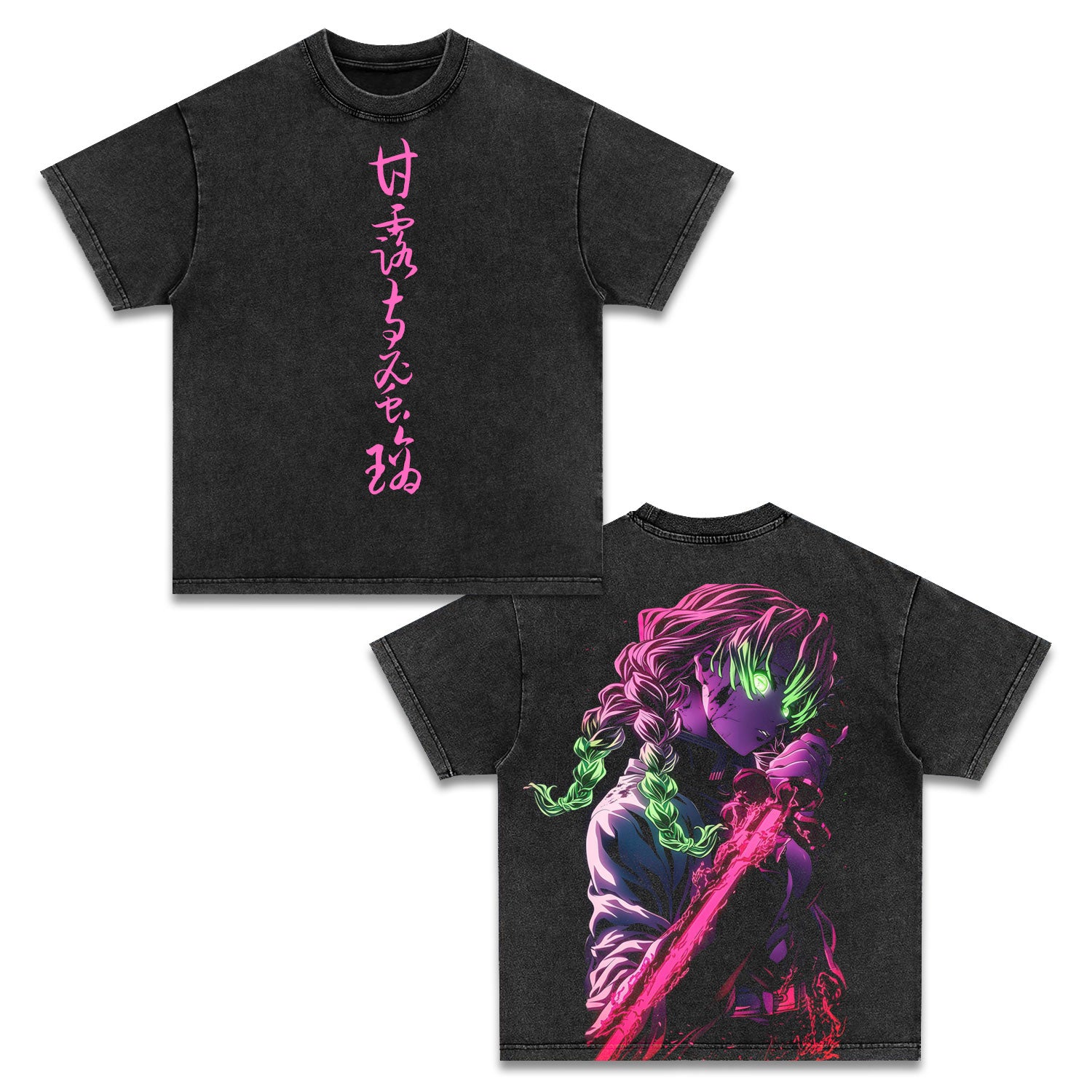 MITSURI KANROJI UNISEX ANIME INSPIRED VINTAGE TEE丨DEMON SLAYER-[DS]
