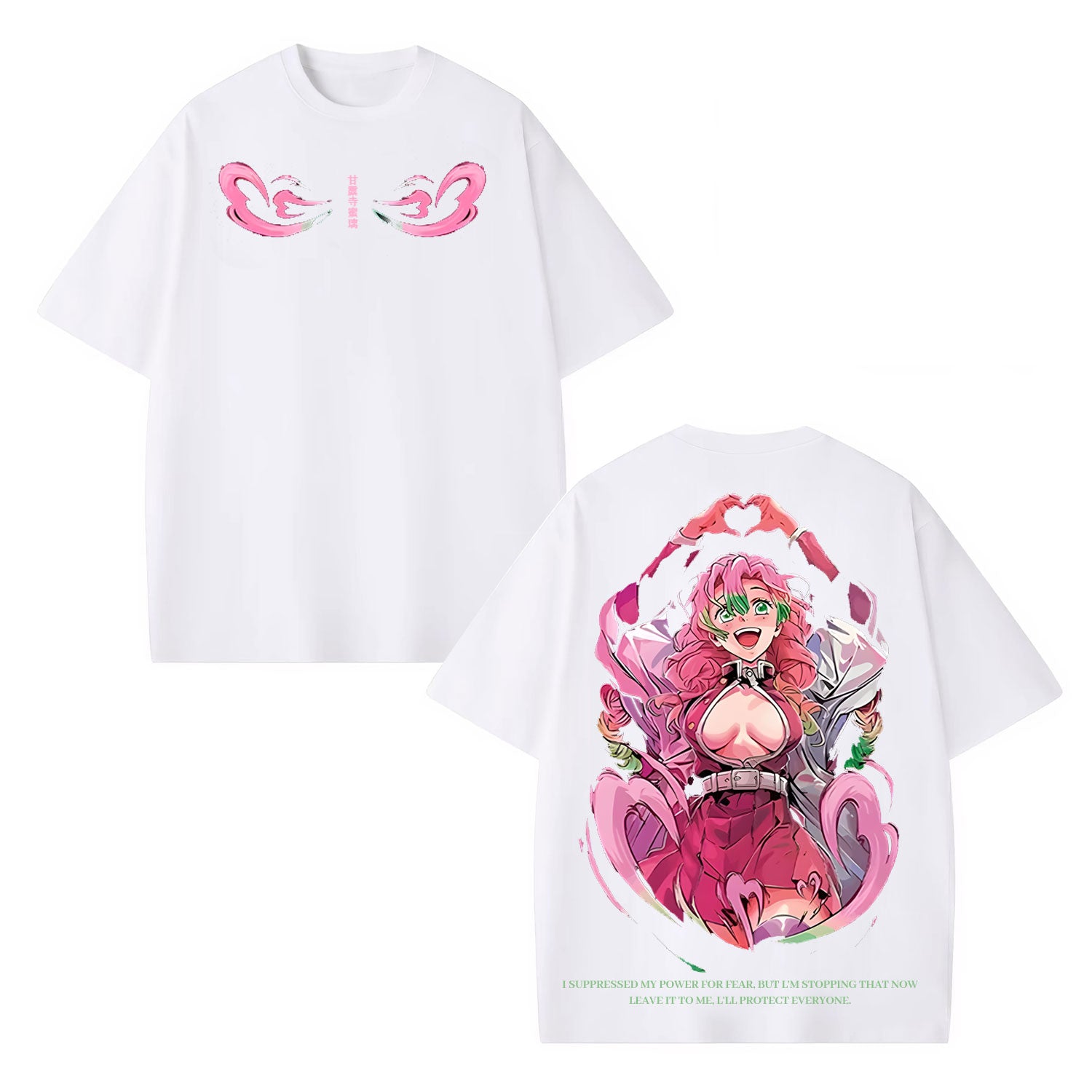 MITSURI KANROJI UNISEX ANIME INSPIRED VINTAGE TEE丨DEMON SLAYER-[DS]