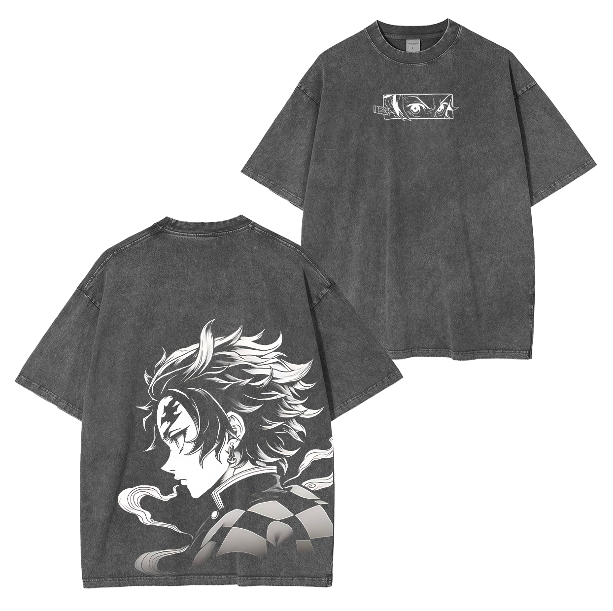 Tanjiro Kamado,Demon Slayer Anime Unisex Washed T-Shirt