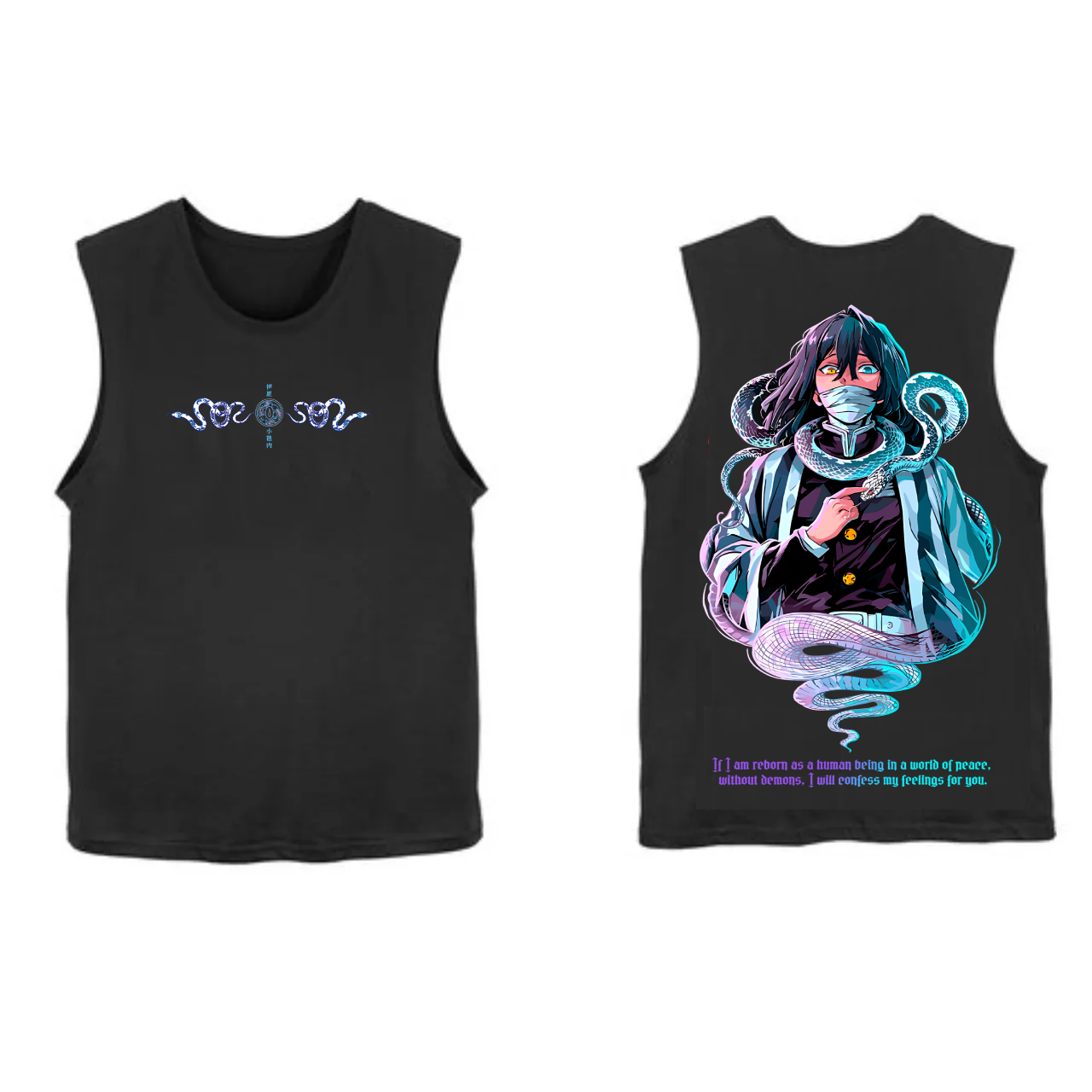 Hashira Demon Slayer Tank Top– Rengoku, Giyu, Tengen, Obanai, Gyomei, Mitsuri Vintage Washed