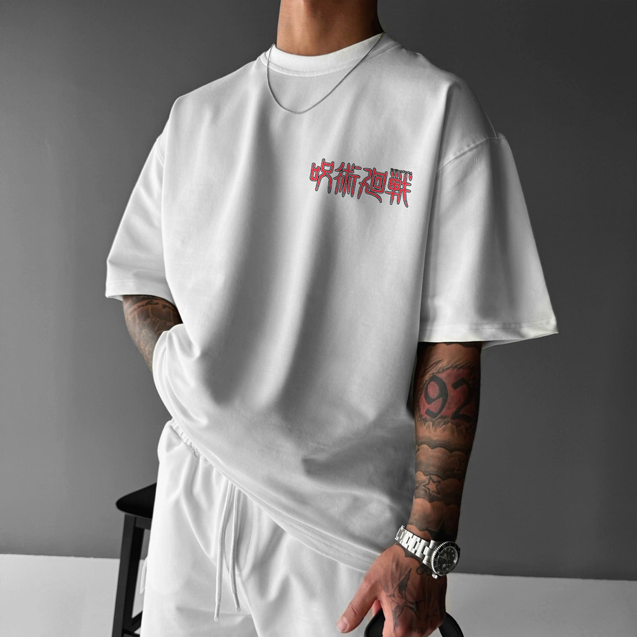 Unisex Casual Anime Print T-shirt Jujutsu Kaisen T-shirt-AnimeClothe