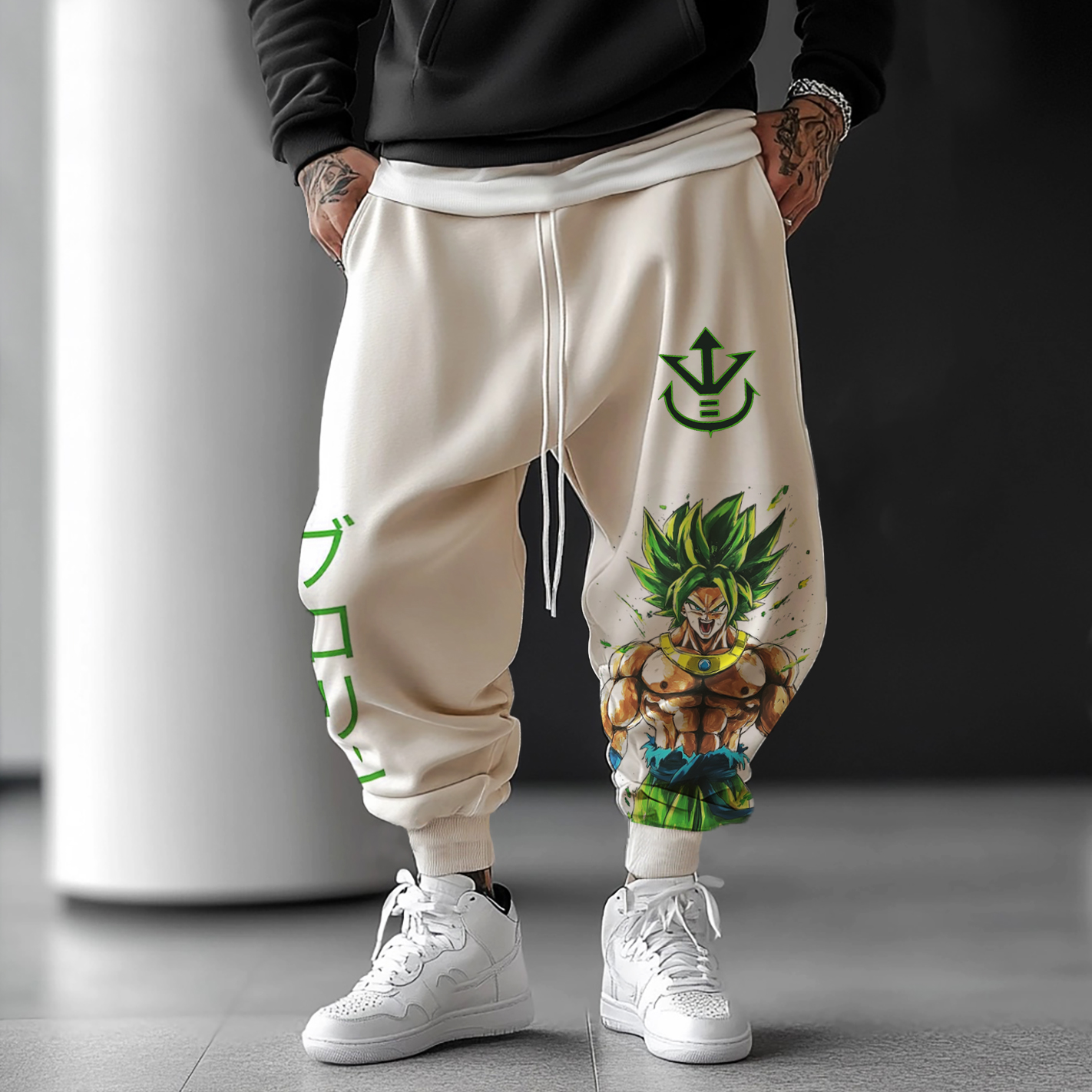 Unisex Oversized Anime Casual Loose Harem Pants-AnimeClothe