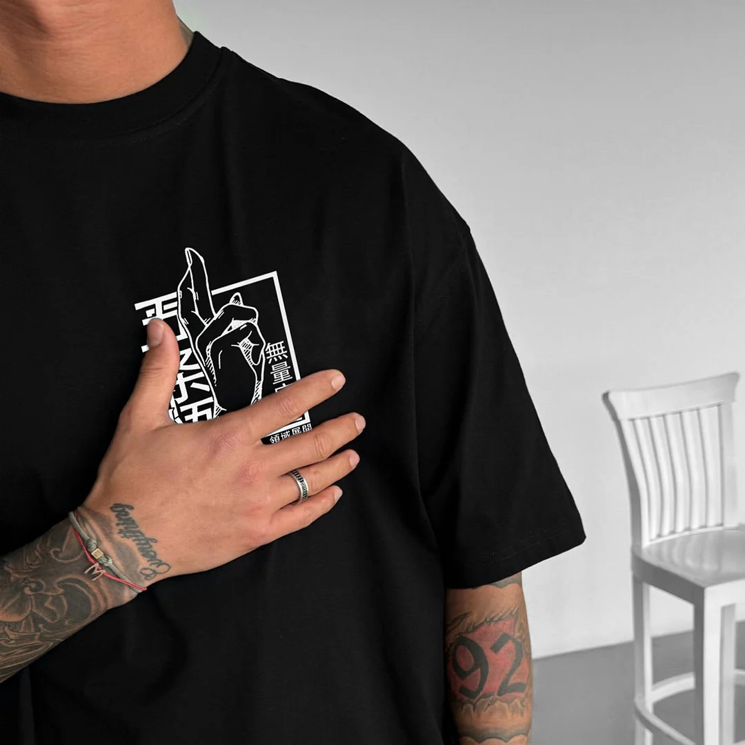 Unisex Casual Anime Print T-shirt Jujutsu Kaisen T-shirt-AnimeClothe
