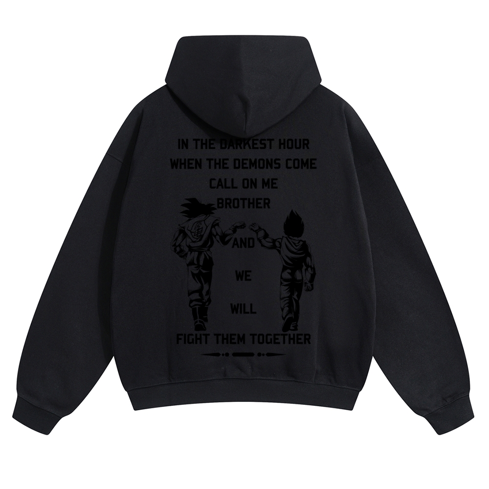 Unisex Anime Graphic Streetwear Vintage Hoodie