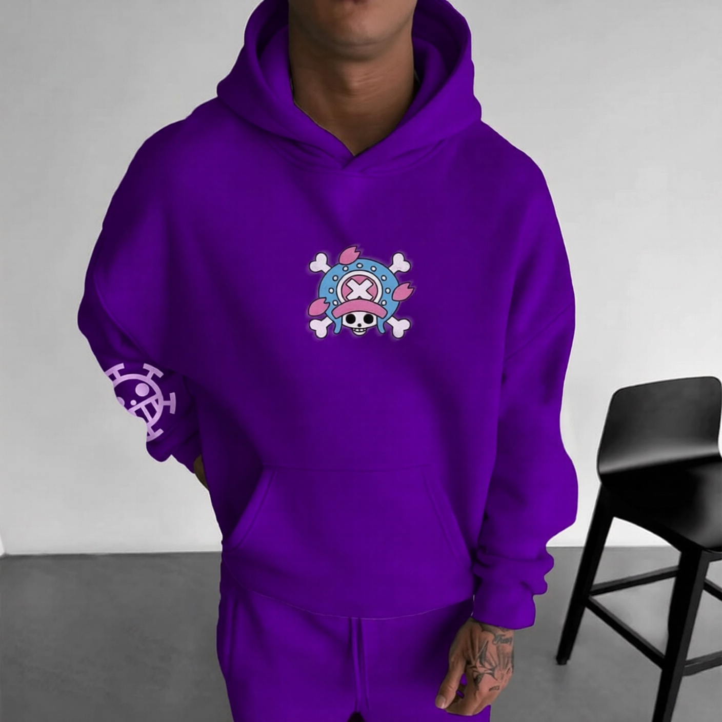 Unisex Anime Graphic Streetwear Vintage Hoodie