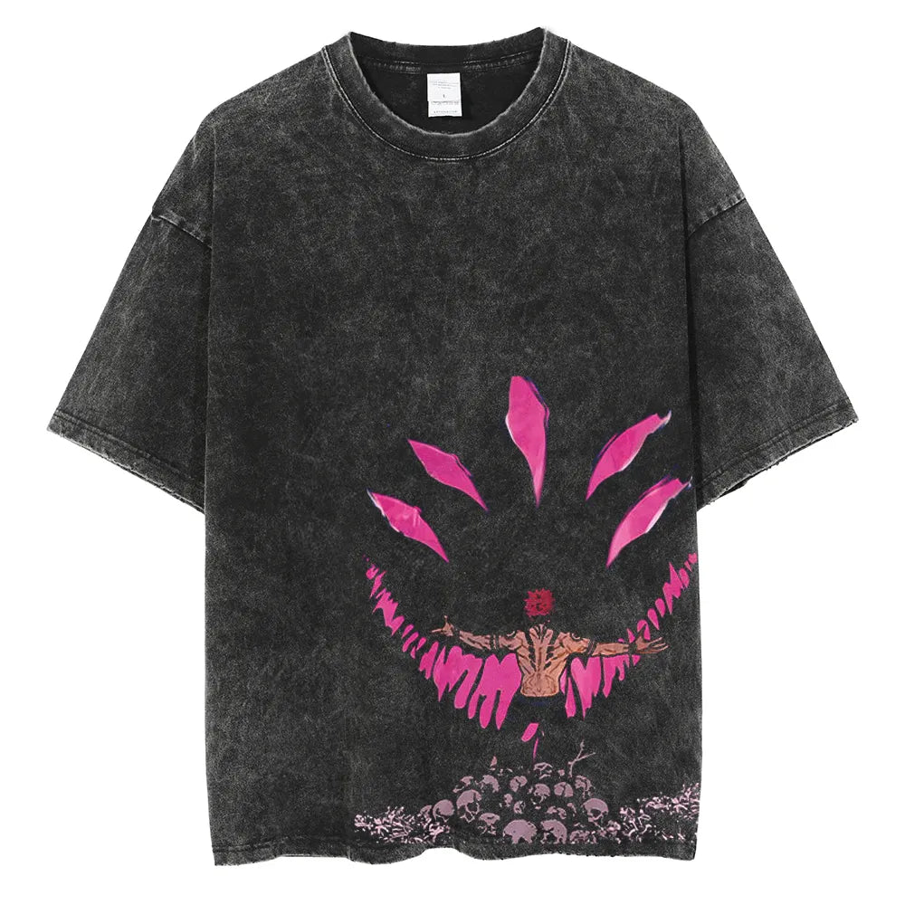 "Shrine" Vintage Oversized T Shirt-AnimeClothe