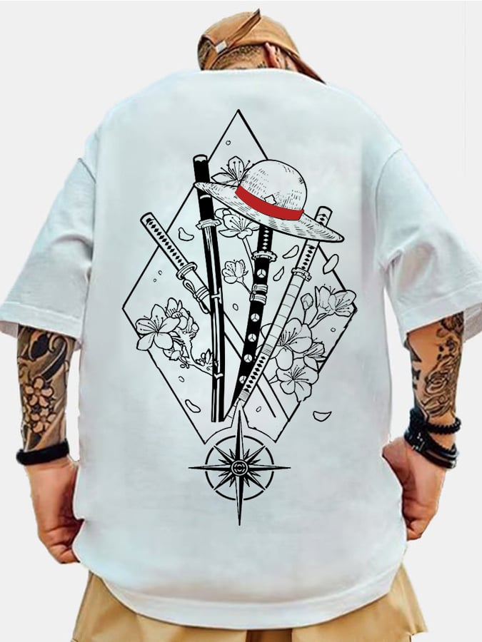 Unisex Anime Inspired Vintage T-Shirt