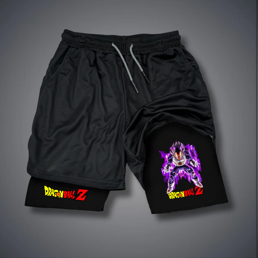 Casual Dragon Ball Anime Print Shorts