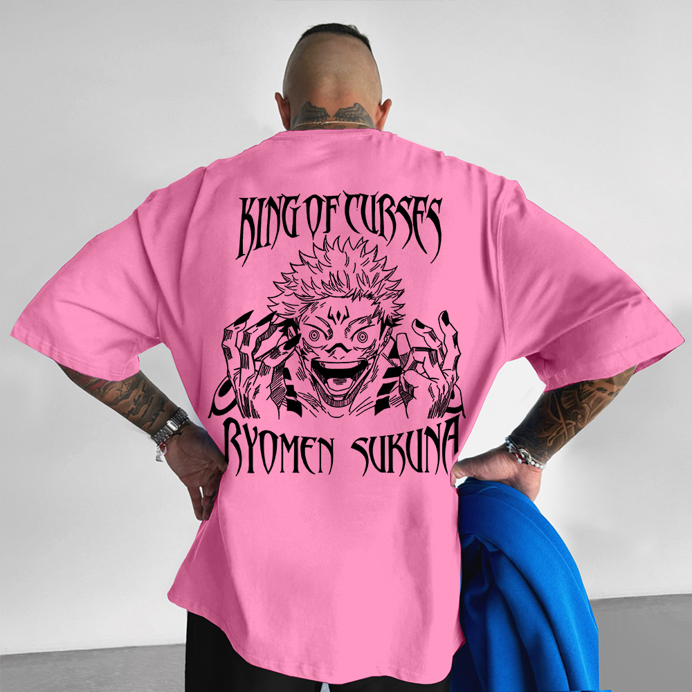 Casual Jujutsu Kaisen Anime Ryomen Sukuna T-shirt-AnimeClothe