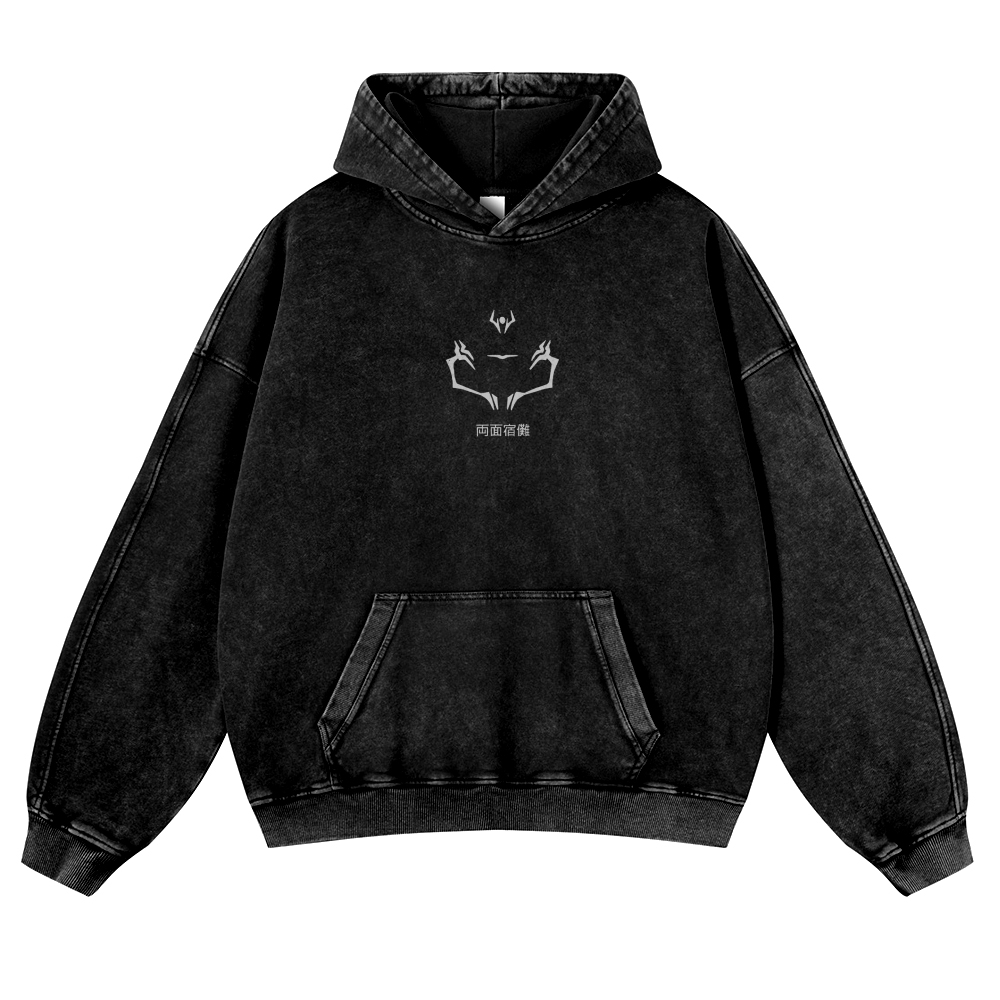 Vintage Washed Hoodie-AnimeClothe