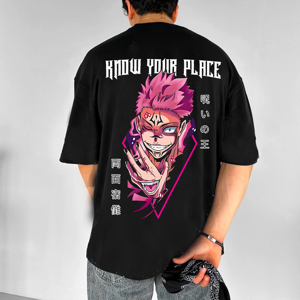 Sukuna X Know Your Place - Jujutsu Kaisen Hoodie-AnimeClothe