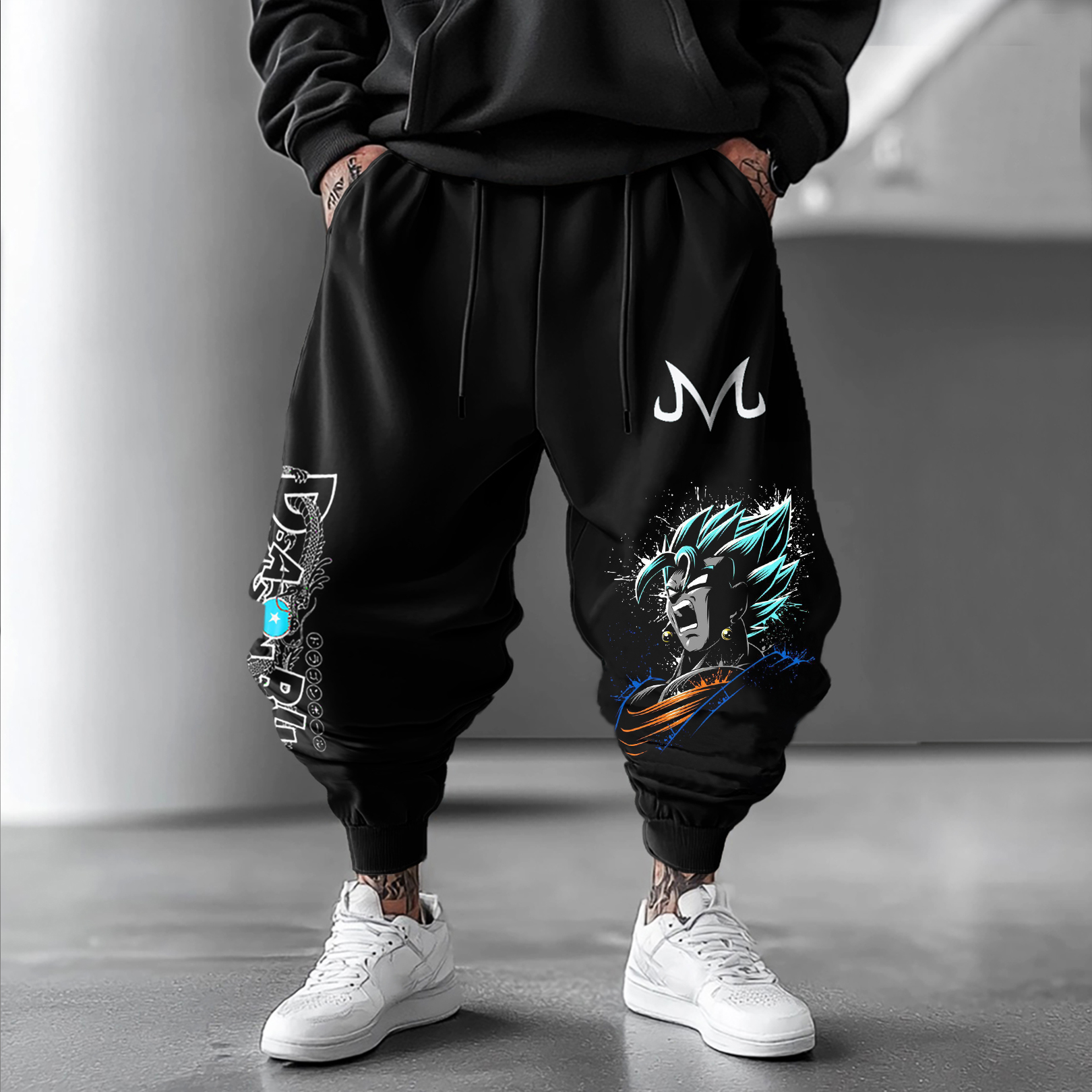 Unisex Oversized Anime Harem Pants-AnimeClothe