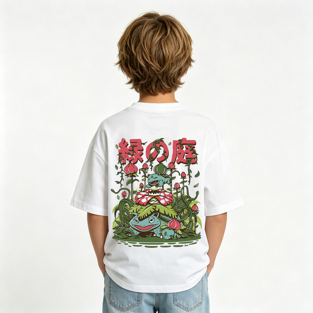 Pokémon Anime Graphic T-Shirt for Kids Cartoon Print Cotton Tee