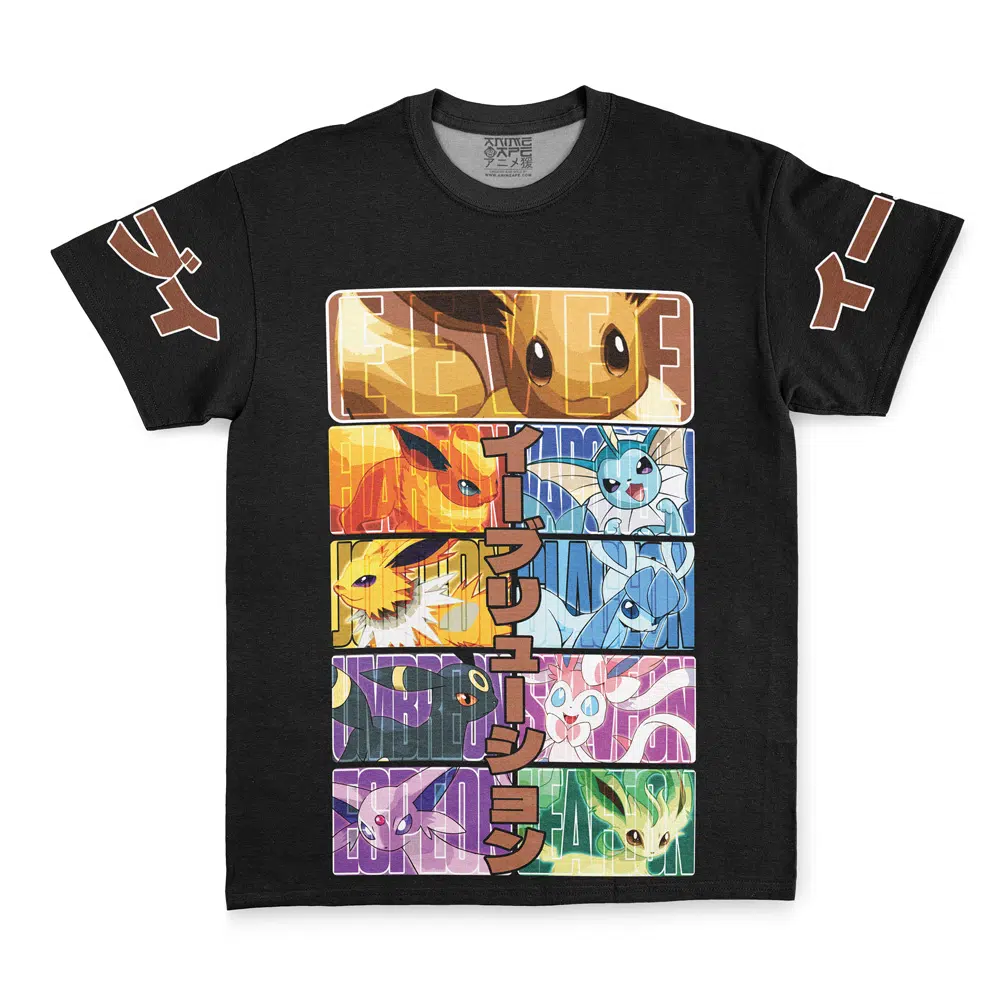 Eeveelution Pokemon Streetwear T-Shirt-AnimeClothe