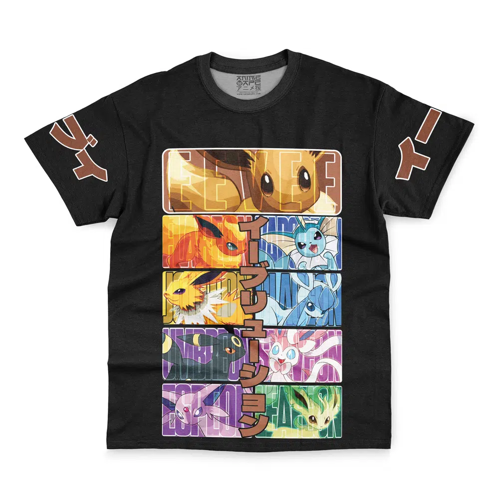 Eeveelution Pokemon Streetwear T-Shirt-AnimeClothe