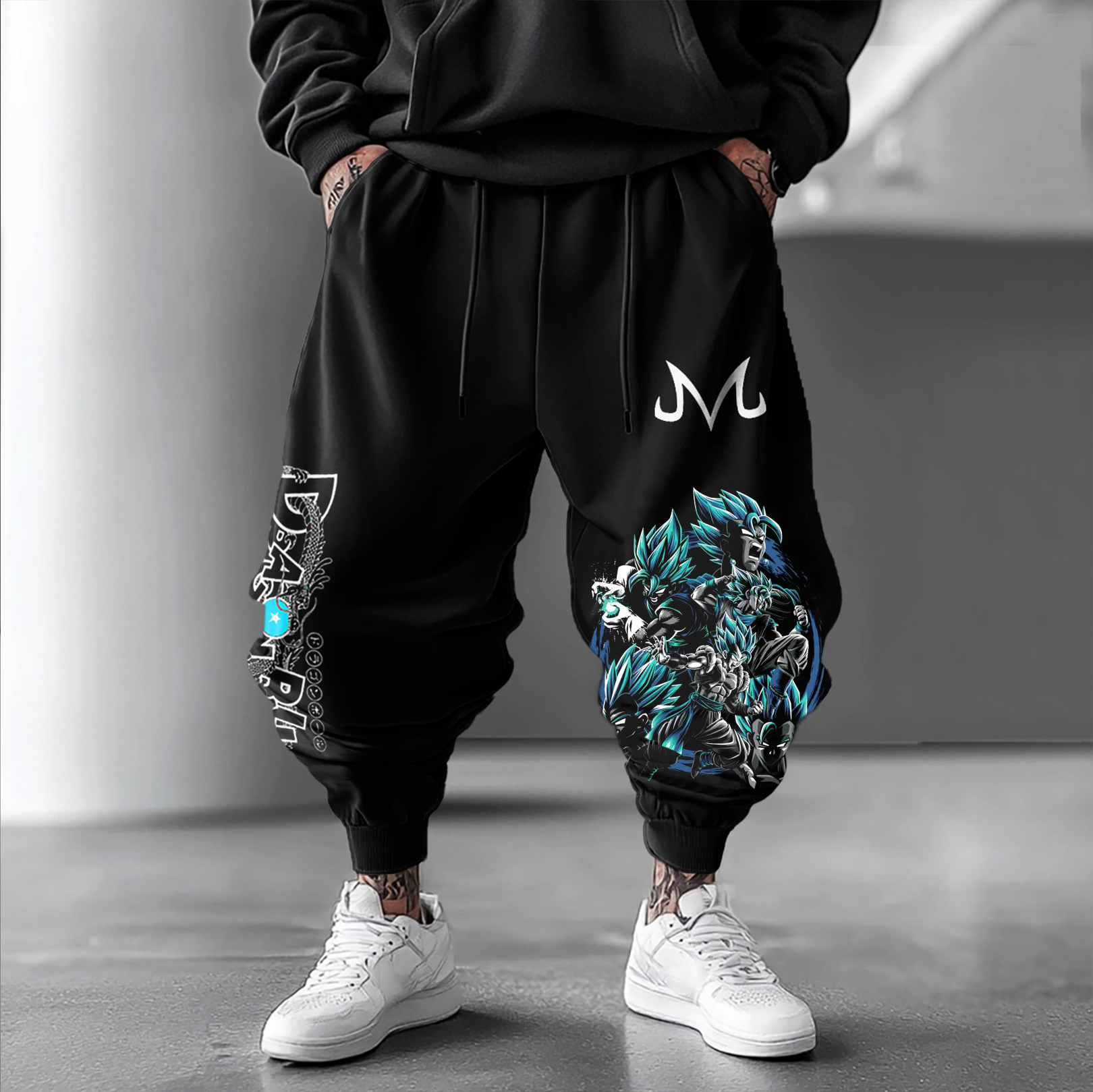 Unisex Oversized Anime Harem Pants-AnimeClothe