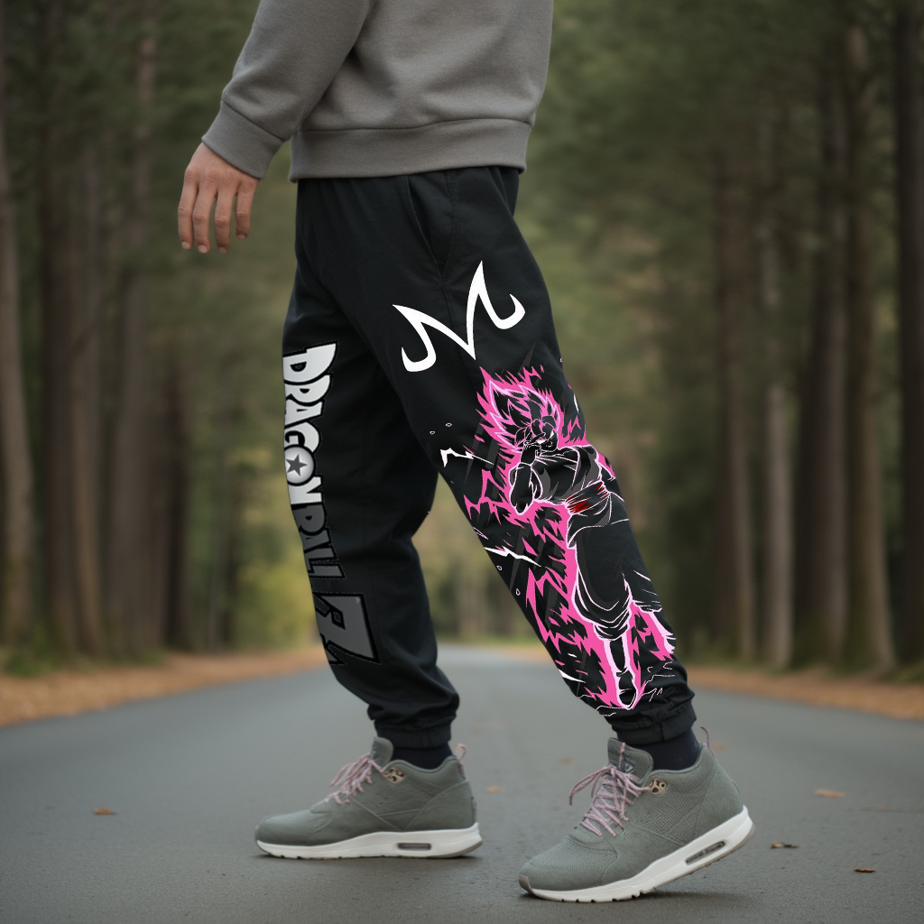 Men's Casual Cartoon Pencil Pants-AnimeClothe