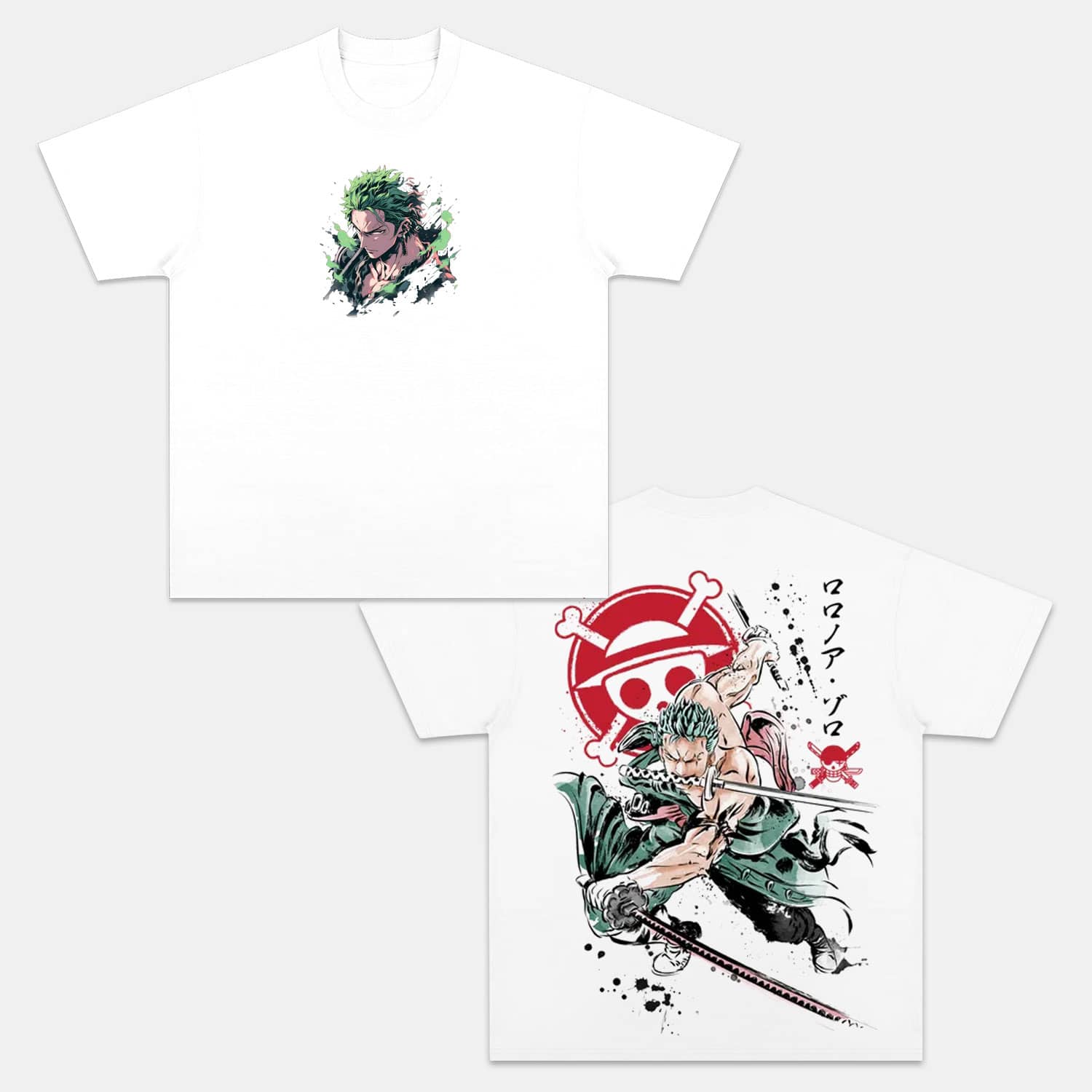 RORONOA ZORO UNISEX ANIME INSPIRED VINTAGE OVERSIZED TEE丨ONE PIECE