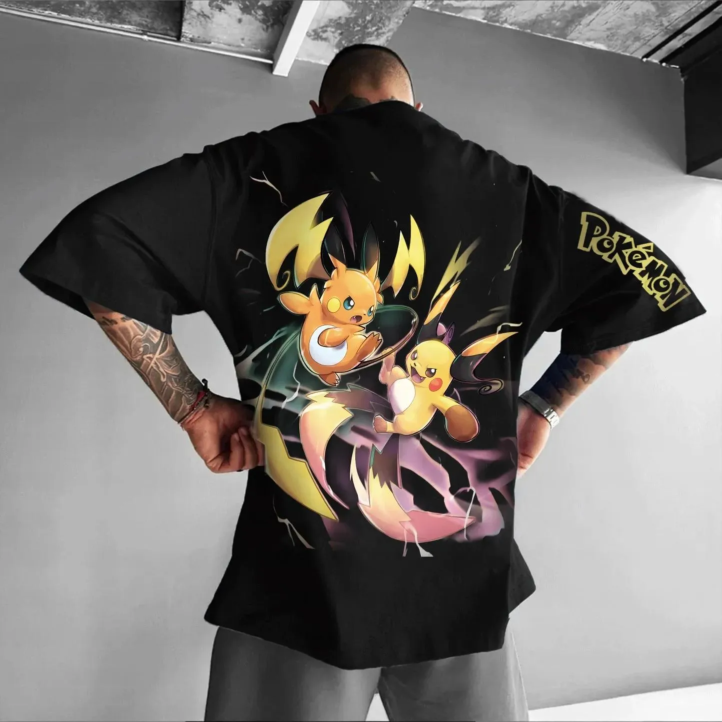 Pokémon Unisex Anime Pikachu shirt