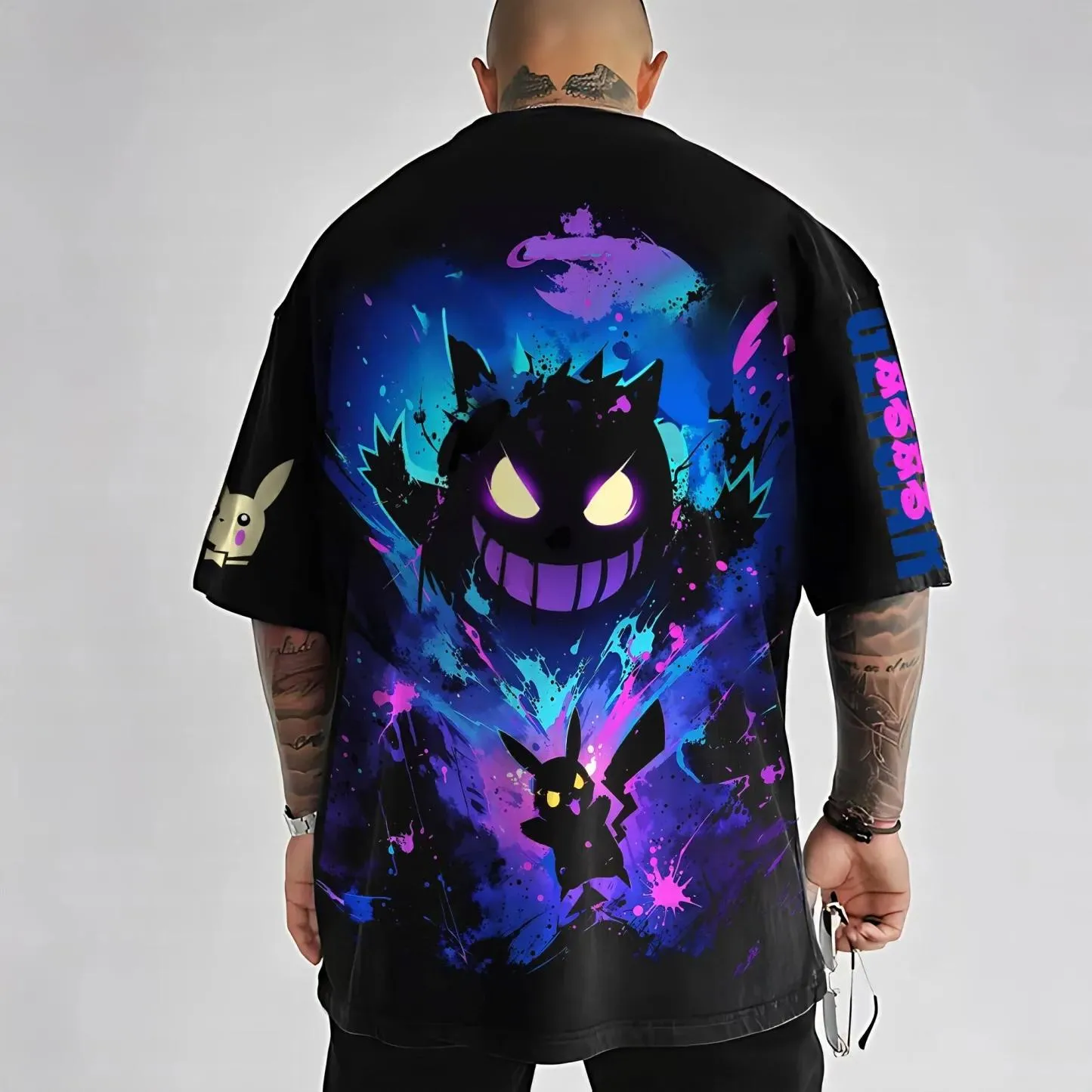 Pokémon Unisex Anime Halloween Gengar T-shirt