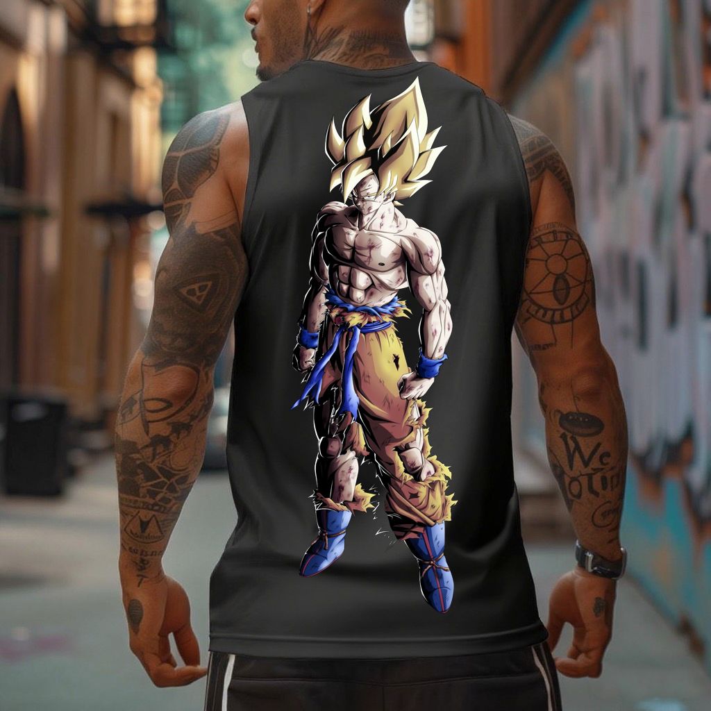 Unisex Anime Sleeveless Tank Top