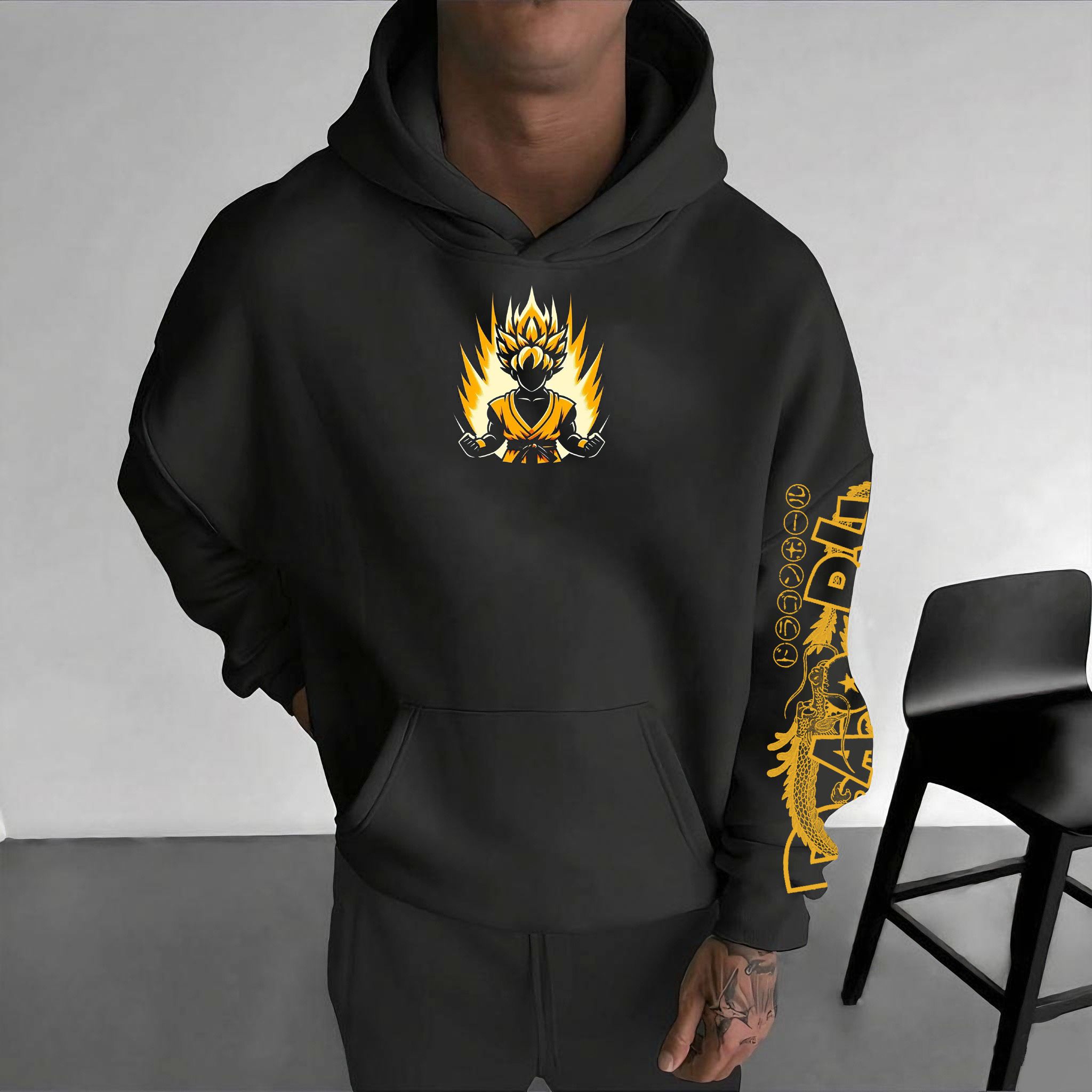 Unisex Anime Graphic Streetwear Hoodie