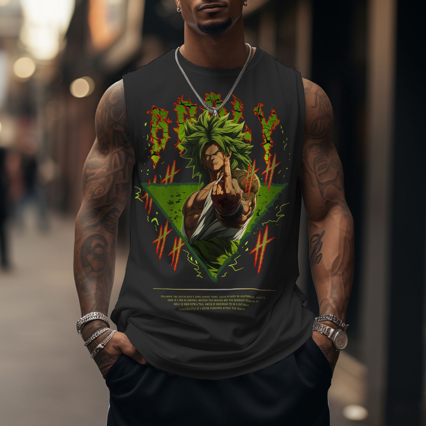 Unisex Anime Sleeveless Tank Top
