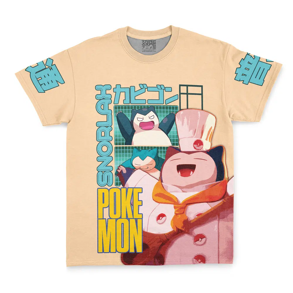 Snorlax V3 Pokemon Streetwear T-Shirt-AnimeClothe
