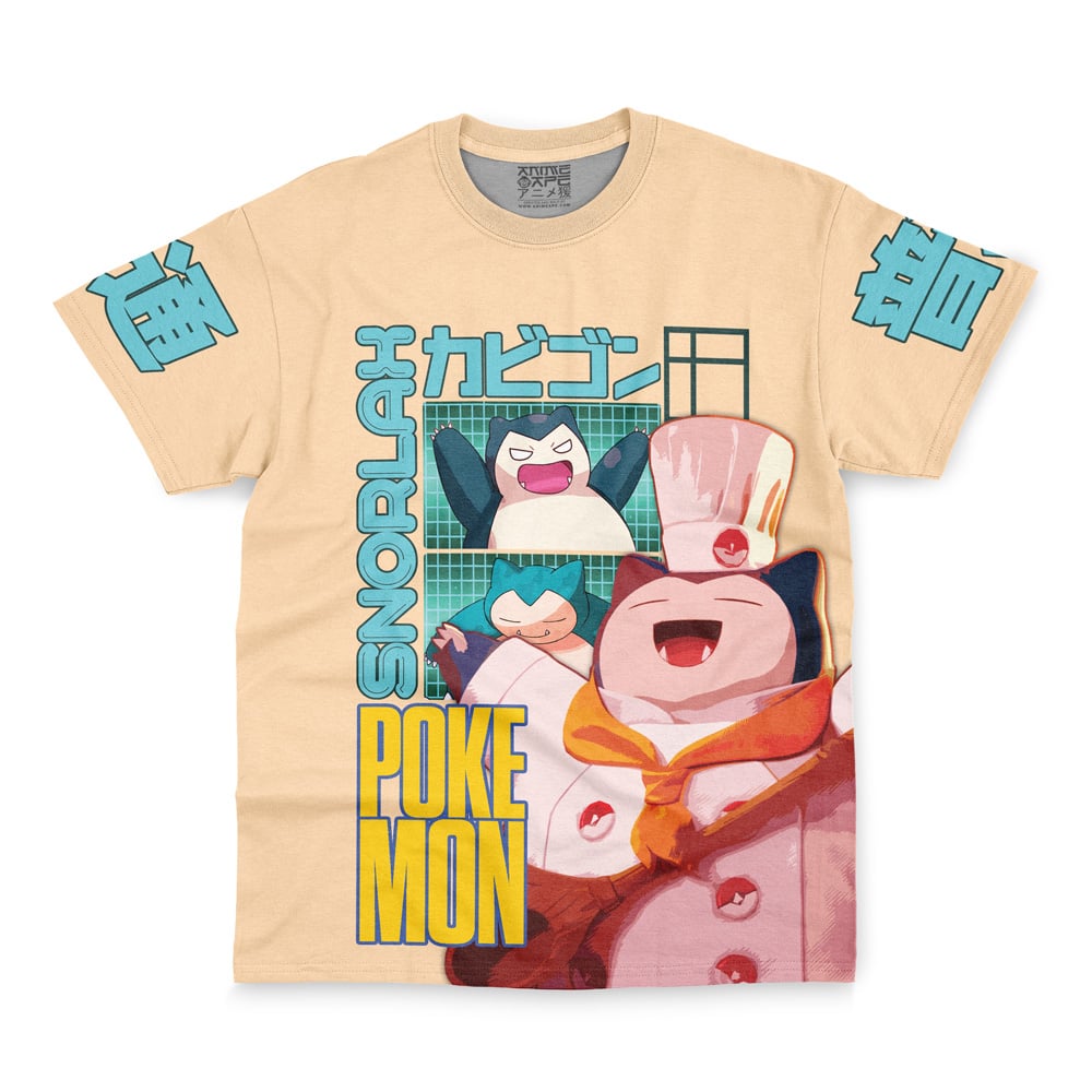 Snorlax V3 Pokemon Streetwear T-Shirt-AnimeClothe
