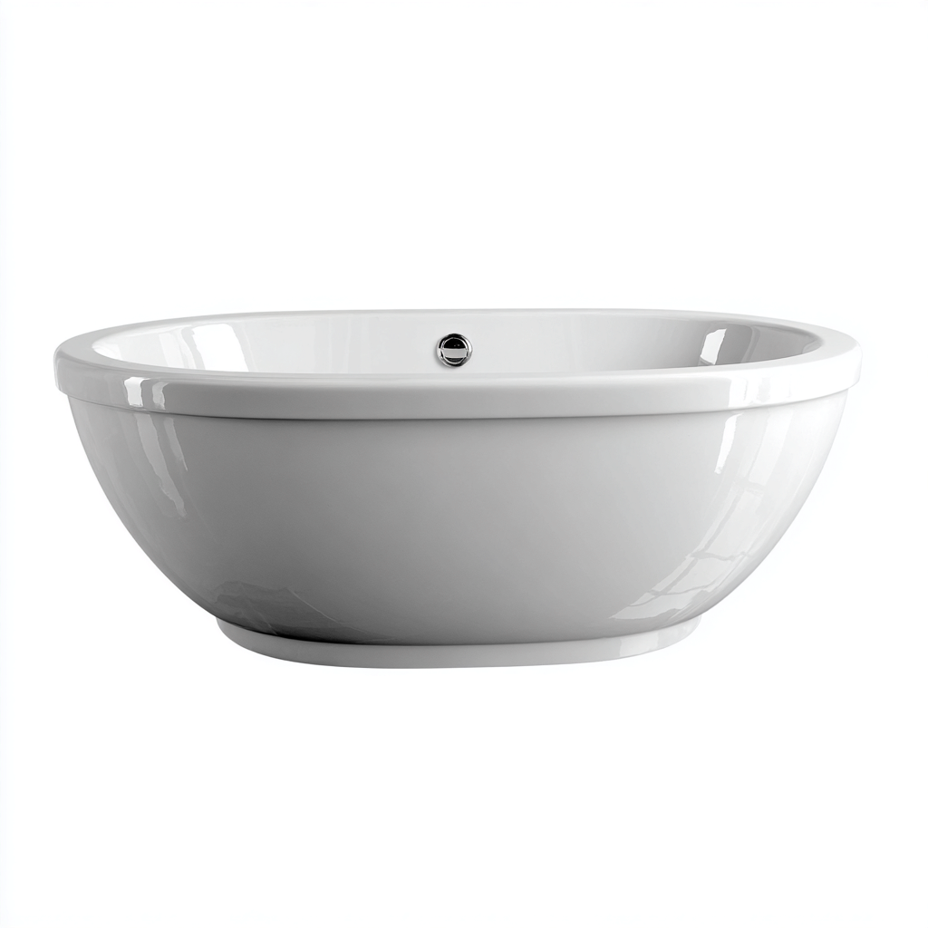 Vasca Da Bagno Freestanding Acrilico 150x150x60 Cm - Bianco - Design Moderno-Oakuploft