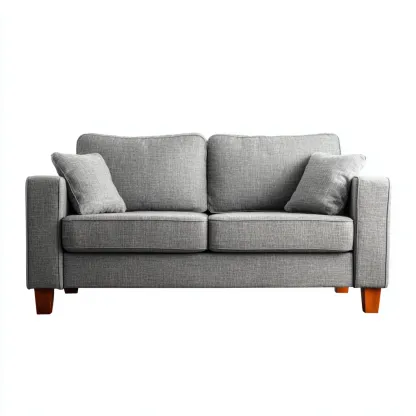 Divano A Due Posti-Tessuto-170X90X85 Cm-Grigio Chiaro-Design Moderno-Oakuploft