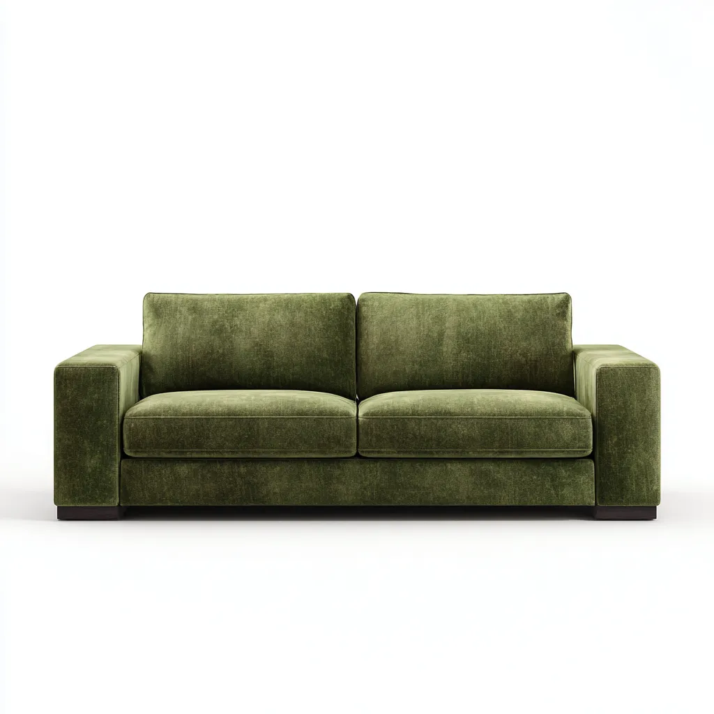 Divano A Due Posti Tessuto 190x95x82 Cm - Verde Scuro - Stile Moderno - Adatto Al Soggiorno-Oakuploft