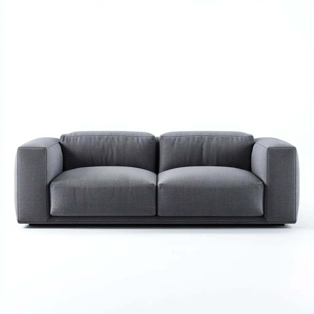 Divano A Due Posti-Tessuto-180X95X78 Cm-Grigio Scuro-Design Moderno-Oakuploft