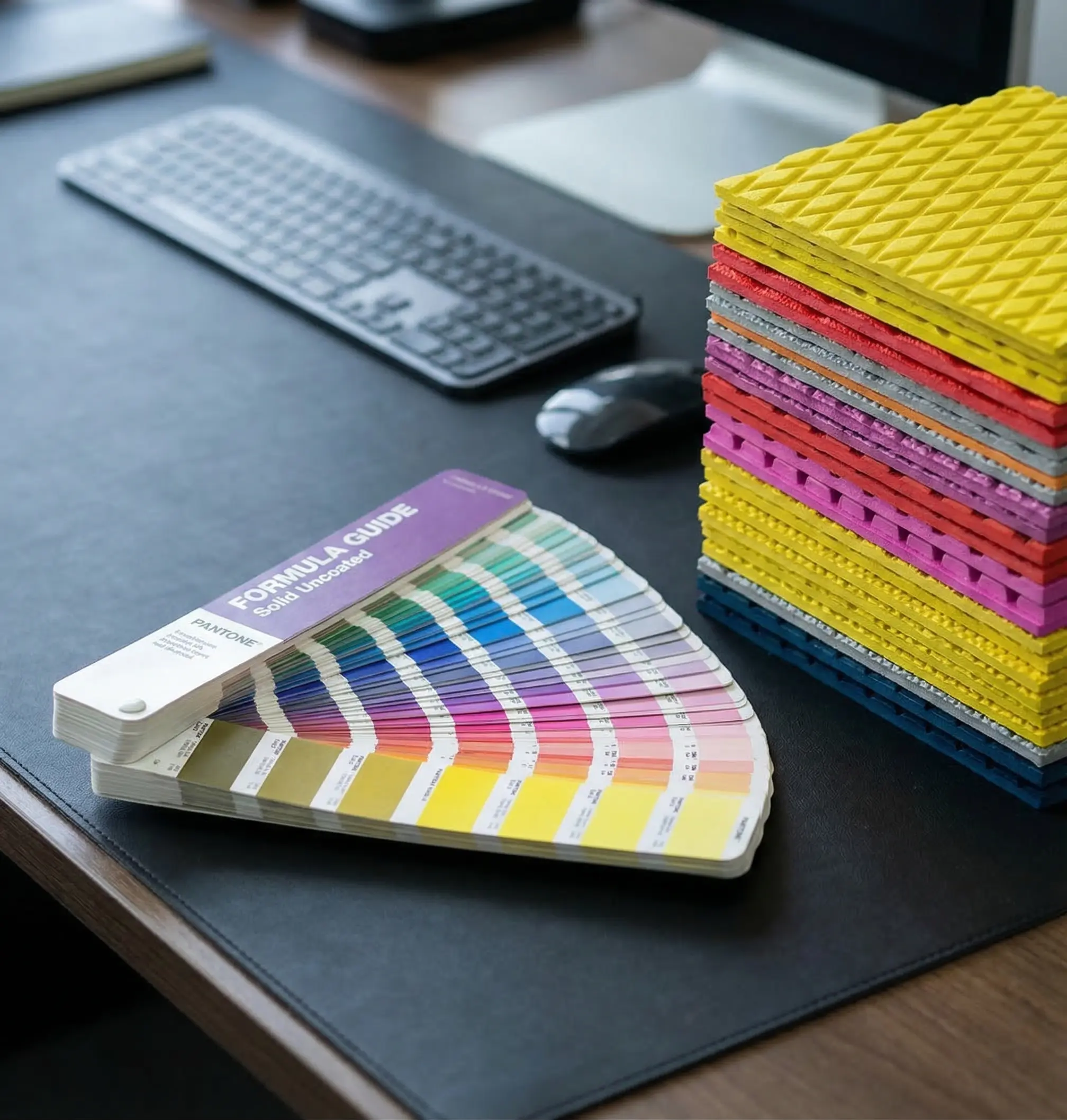 {"default":"Custom sup board R&D desk with Pantone and EVA samples"}
