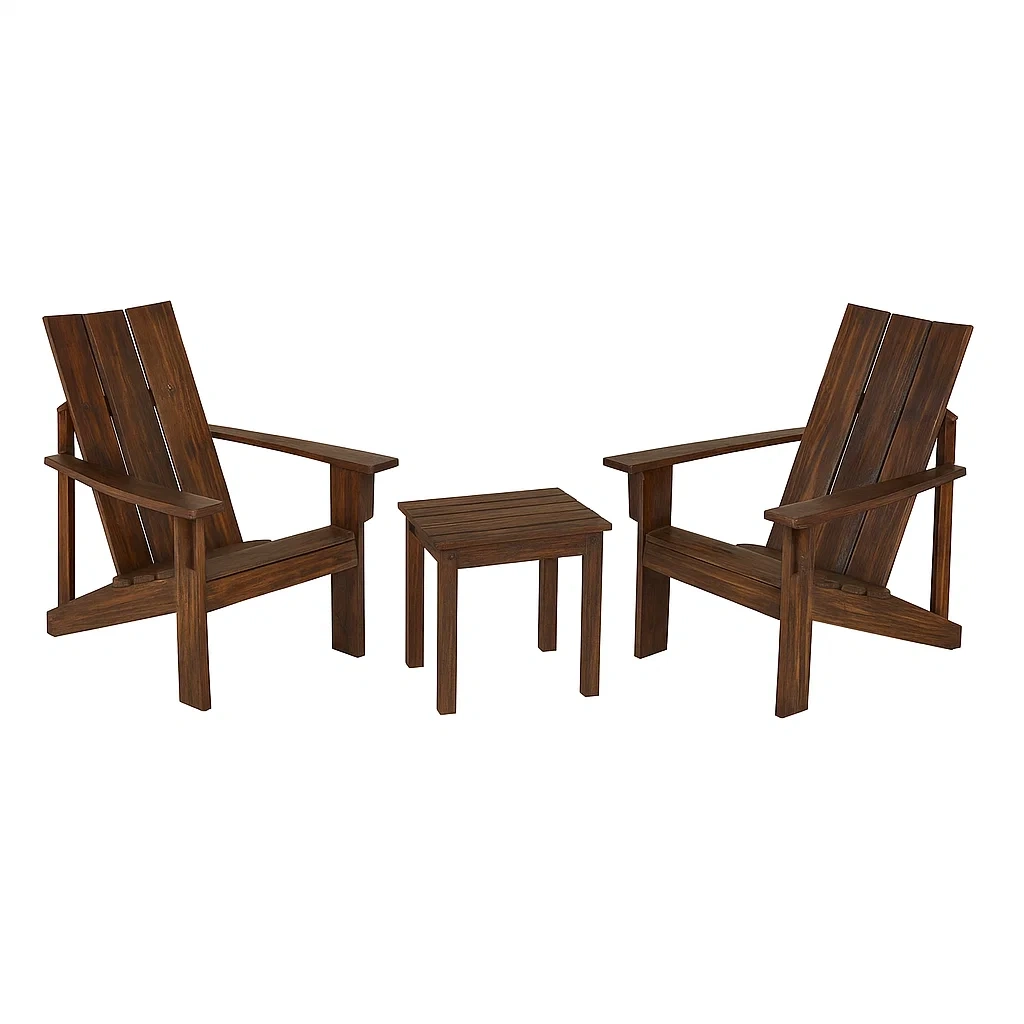 Mobilier de jardin,Ensemble de chaises Adirondack - DECOVIBEEU