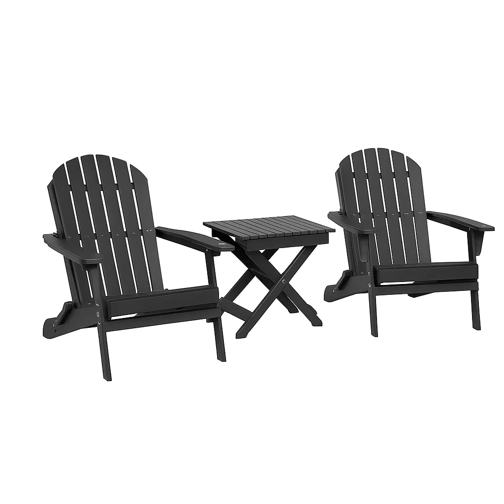 Mobilier de jardin,Ensemble de chaises Adirondack - DECOVIBEEU