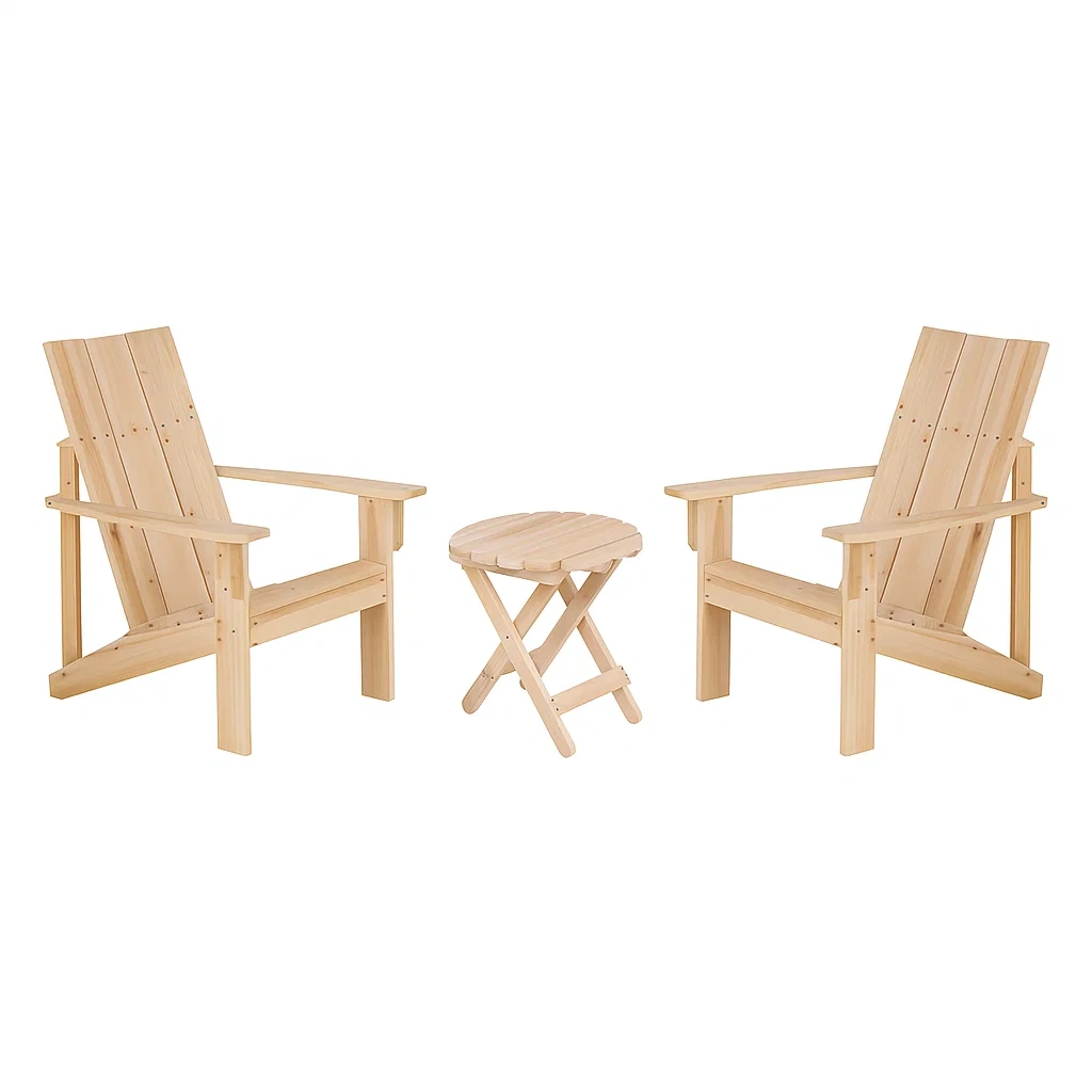Mobilier de jardin,Ensemble de chaises Adirondack - DECOVIBEEU