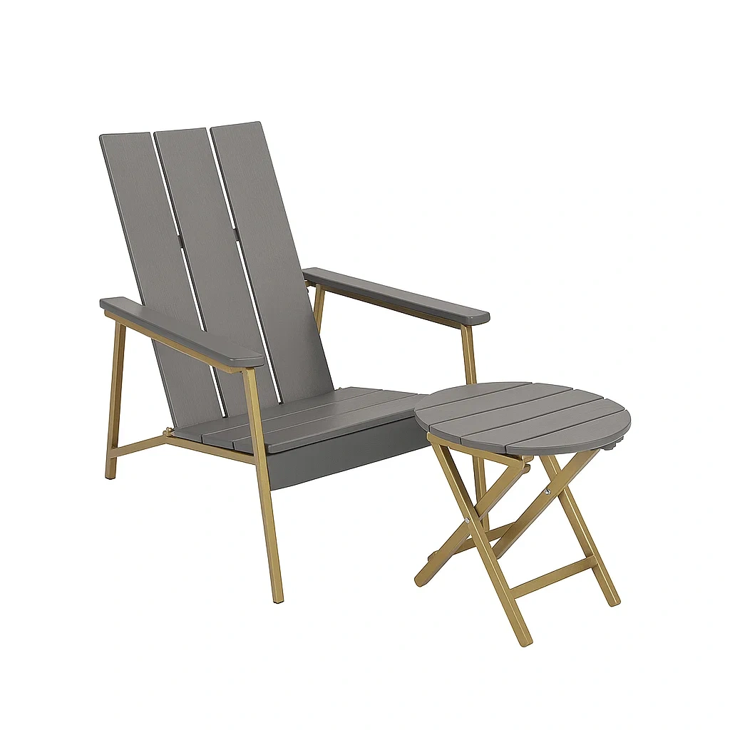 Mobilier de jardin,Ensemble de chaises Adirondack - DECOVIBEEU