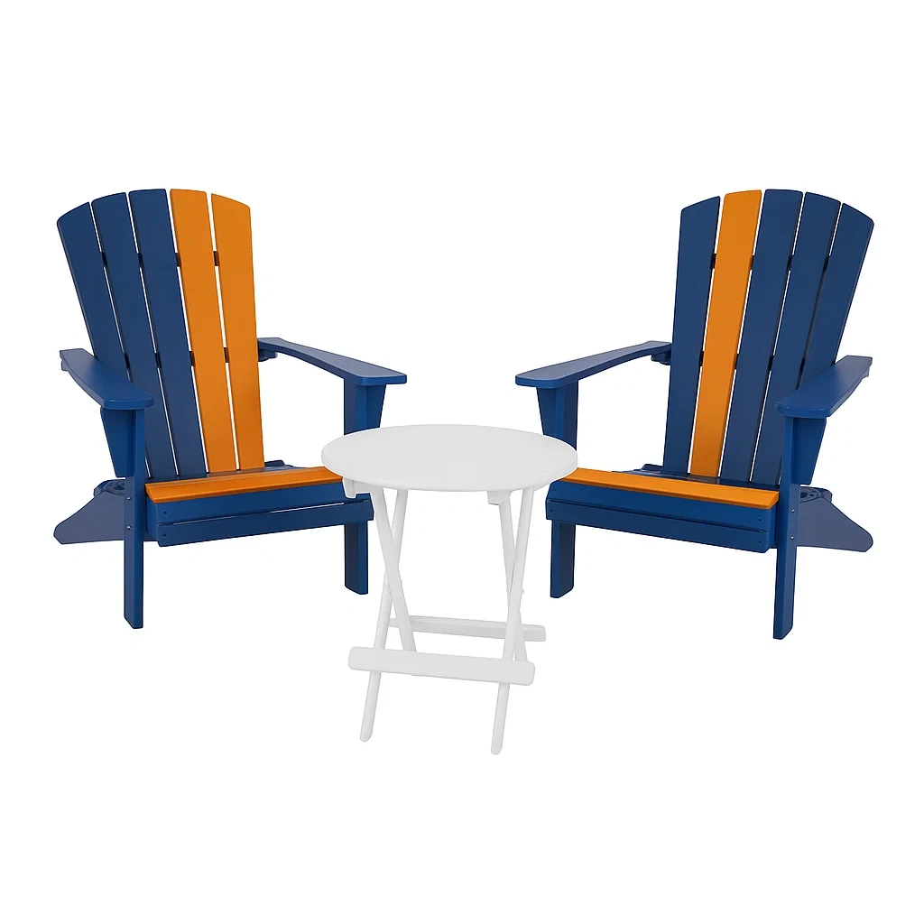 Mobilier de jardin,Ensemble de chaises Adirondack - DECOVIBEEU