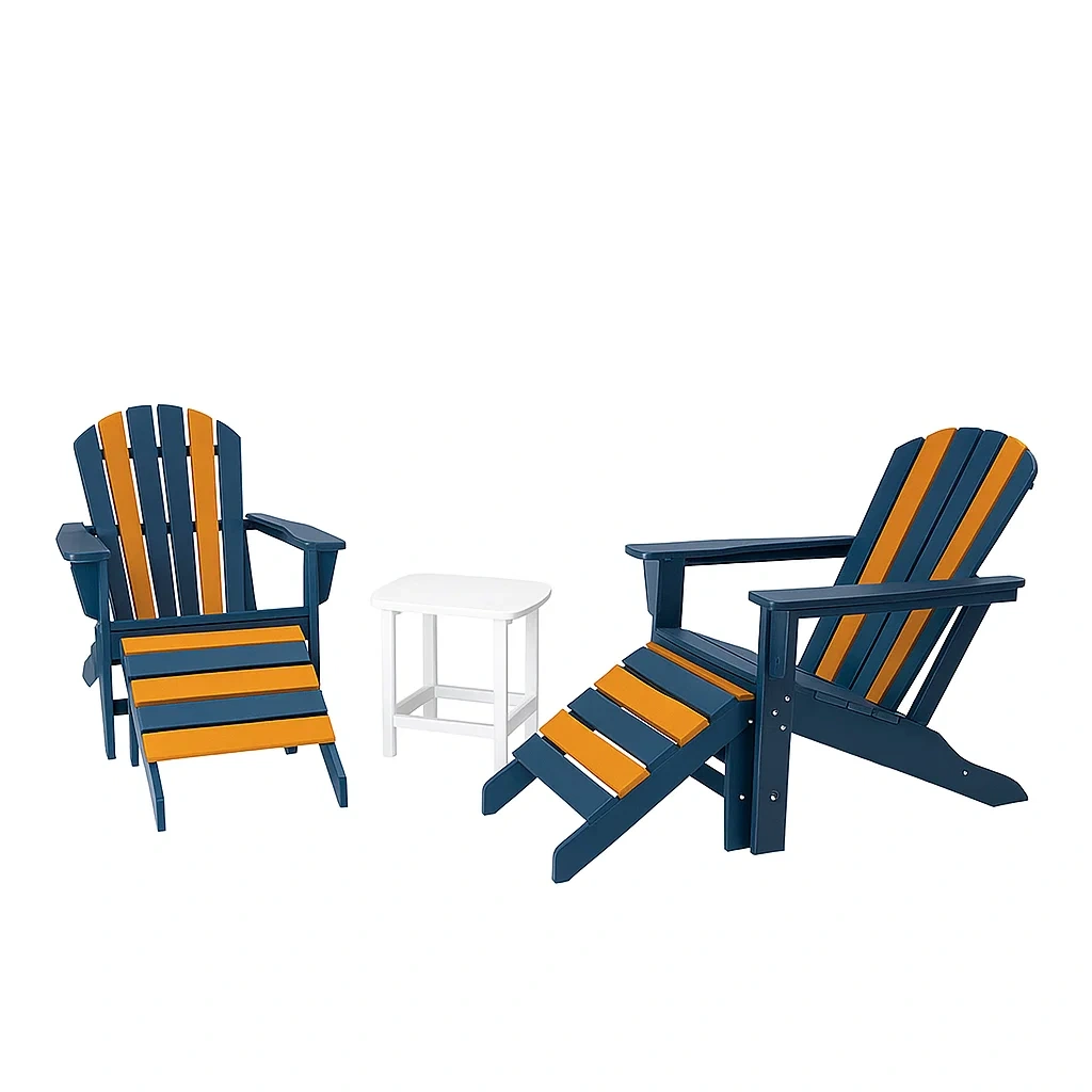 Mobilier de jardin,Ensemble de chaises Adirondack - DECOVIBEEU