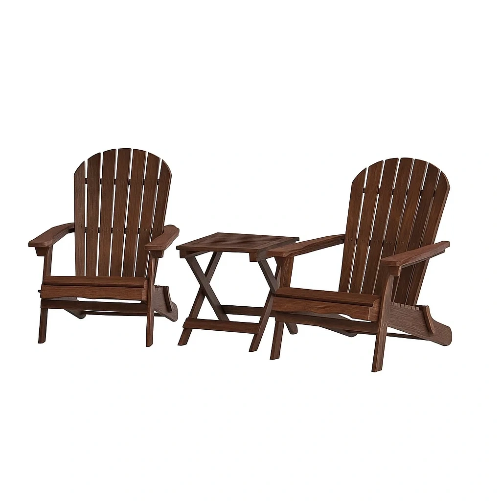 Mobilier de jardin,Ensemble de chaises Adirondack - DECOVIBEEU