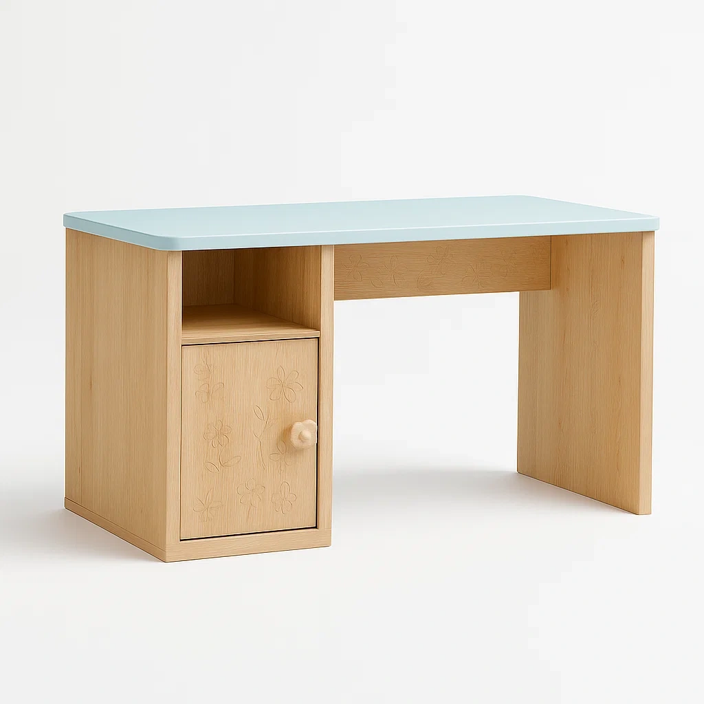 Bureaux en MDF stratifié avec armoire intégrée-LUXEGLOWZZ