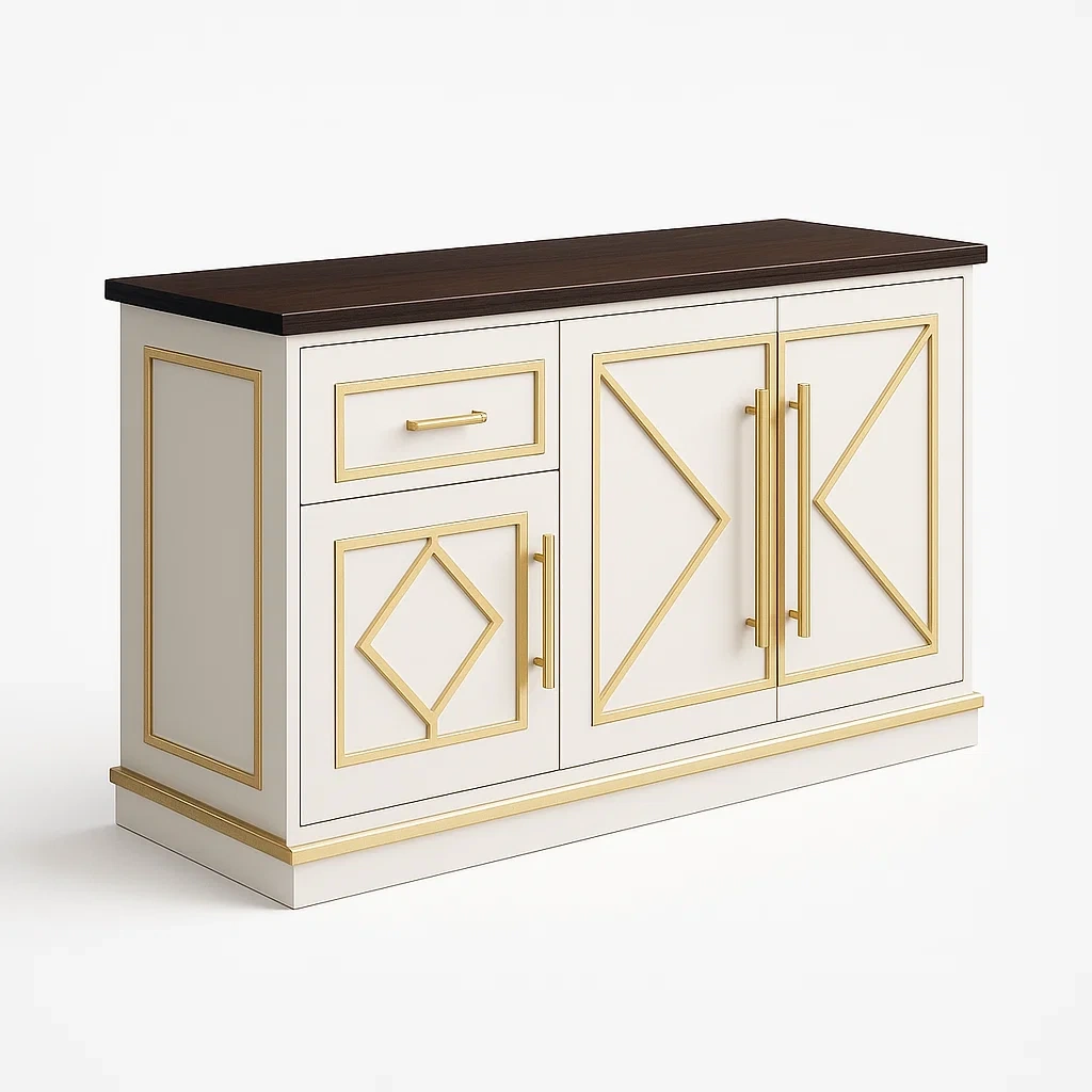 Buffets en MDF avec tiroirs et portes-LUXEGLOWZZ