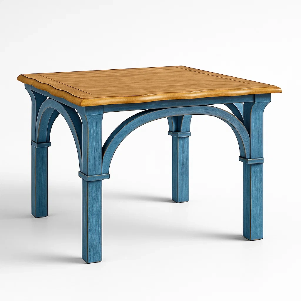 Tables à manger carrées en bois massif-LUXEGLOWZZ